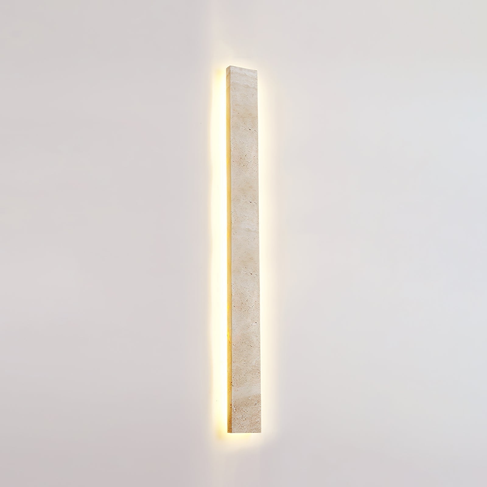 Tavoelia Slim Rectangle Travertine Linear Wall Light