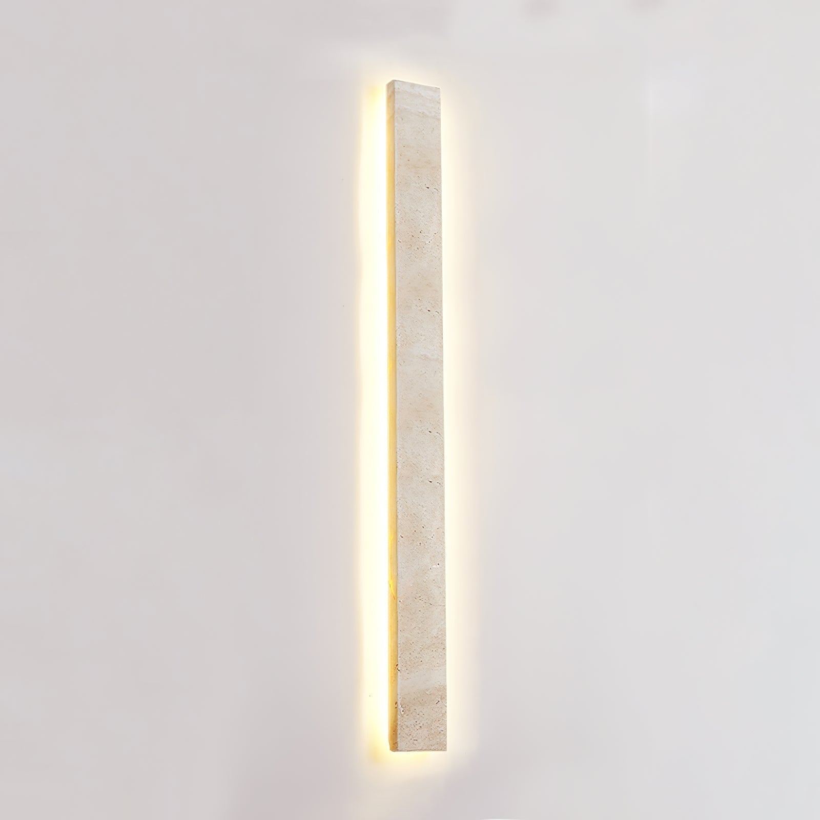 Tavoelia Slim Rectangle Travertine Linear Wall Light