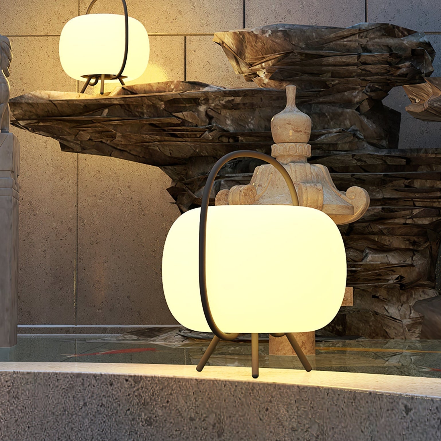 Prytk Outdoor Lamp Pod Lantern Solar