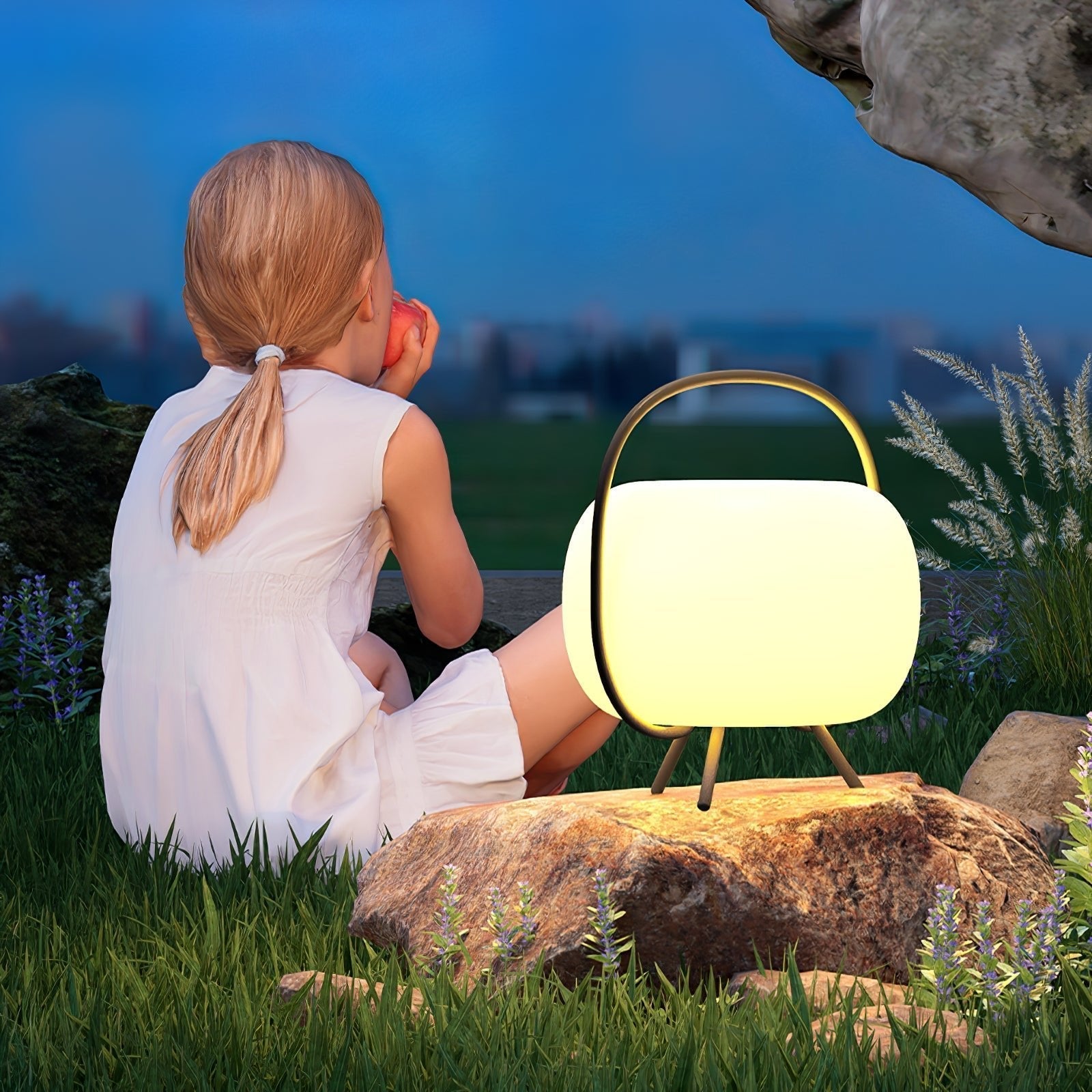 Prytk Outdoor Lamp Pod Lantern Solar