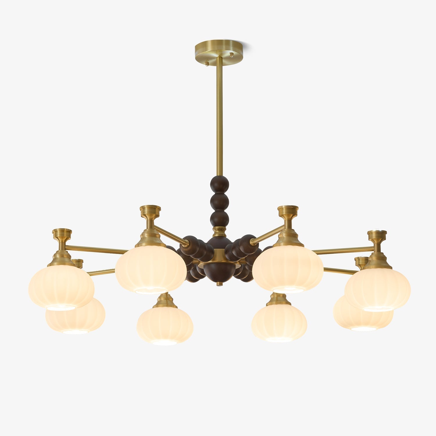 Avdorira Elegance Vintage Brass Wood Chandelier