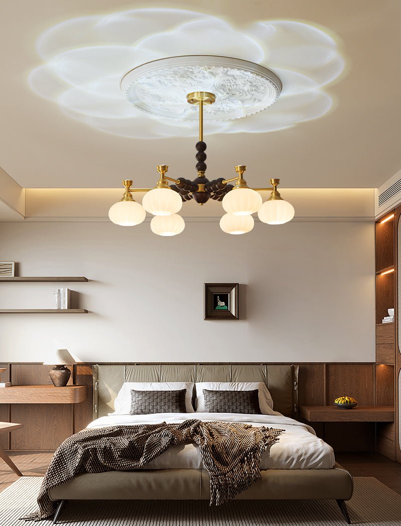 Avdorira Elegance Vintage Brass Wood Chandelier