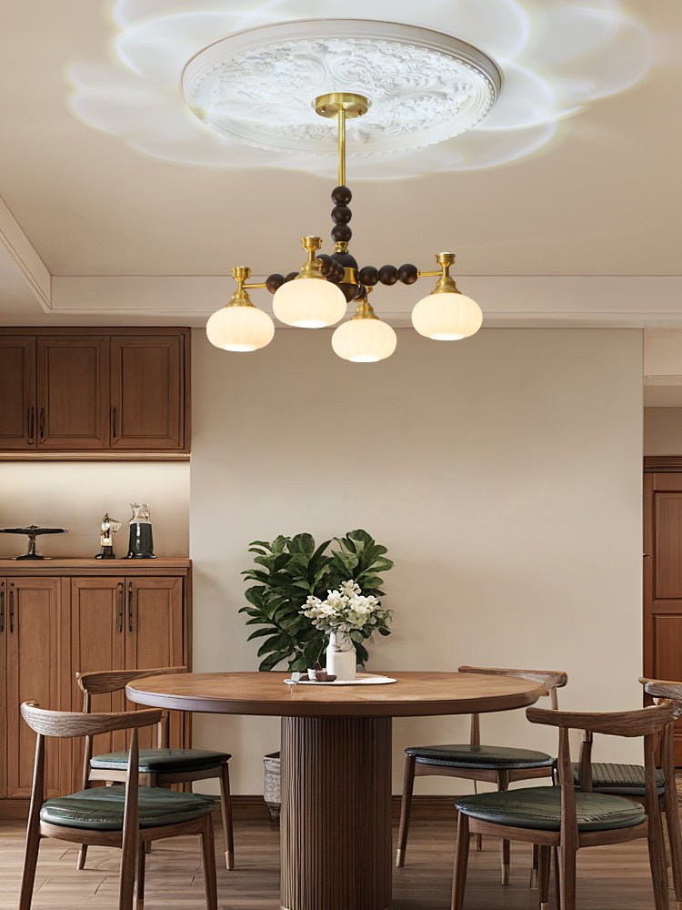 Avdorira Elegance Vintage Brass Wood Chandelier