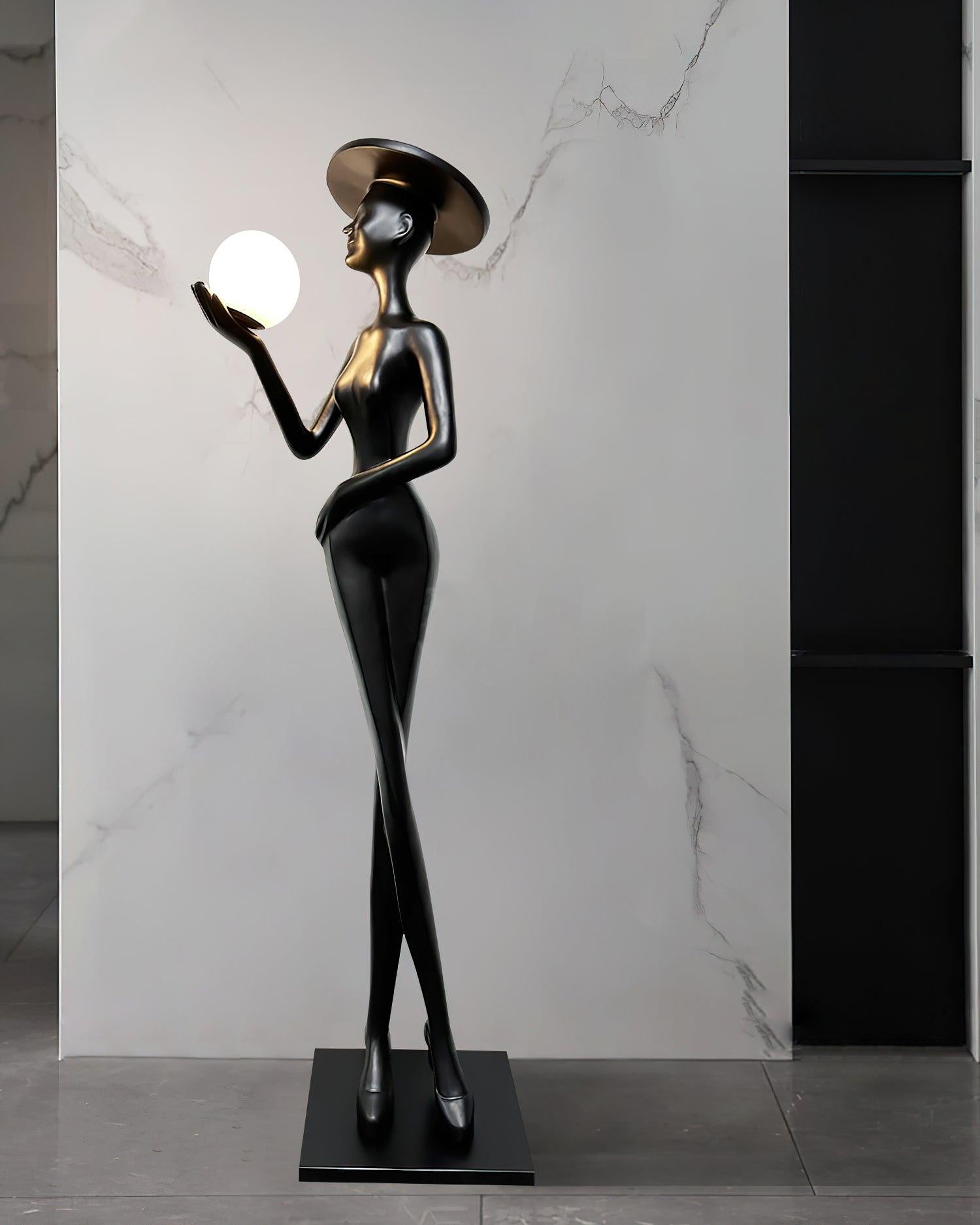 Zevinen Elegant Black Floor Lamp