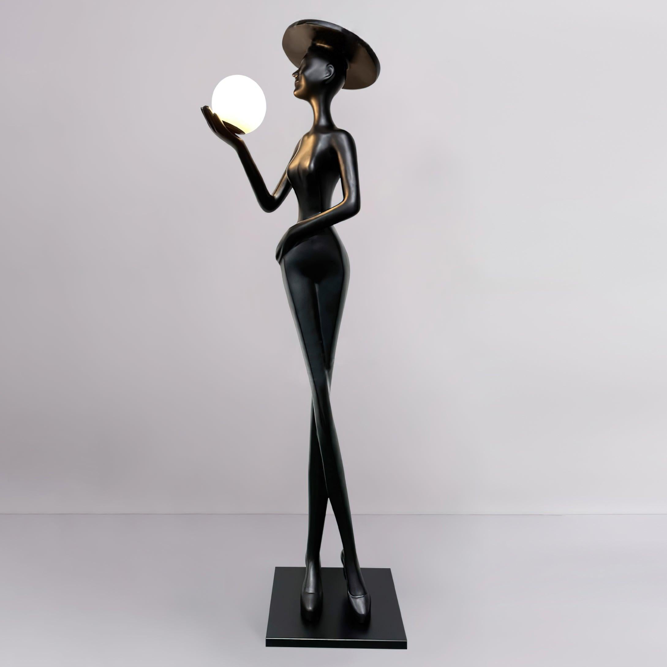 Zevinen Elegant Black Floor Lamp