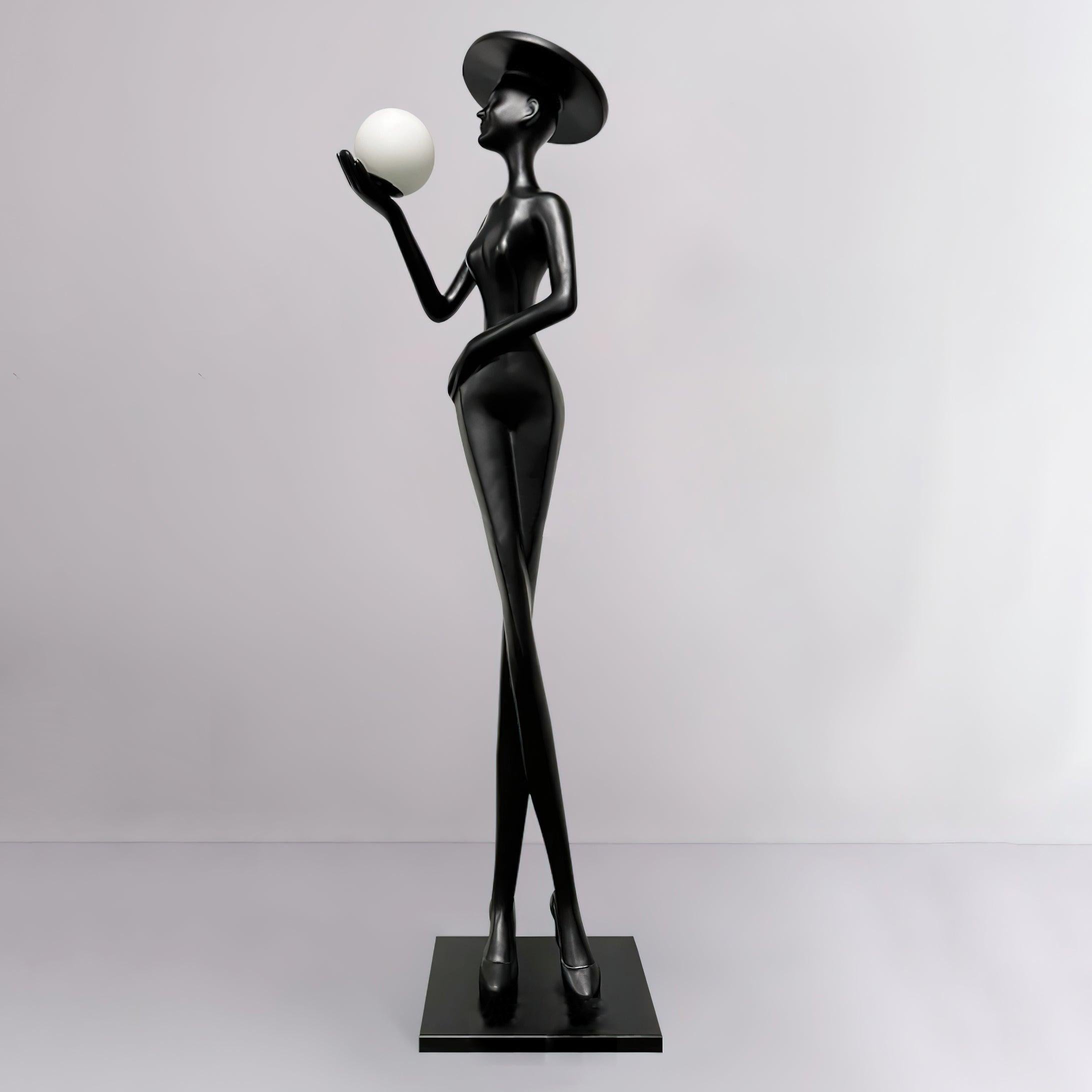 Zevinen Elegant Black Floor Lamp