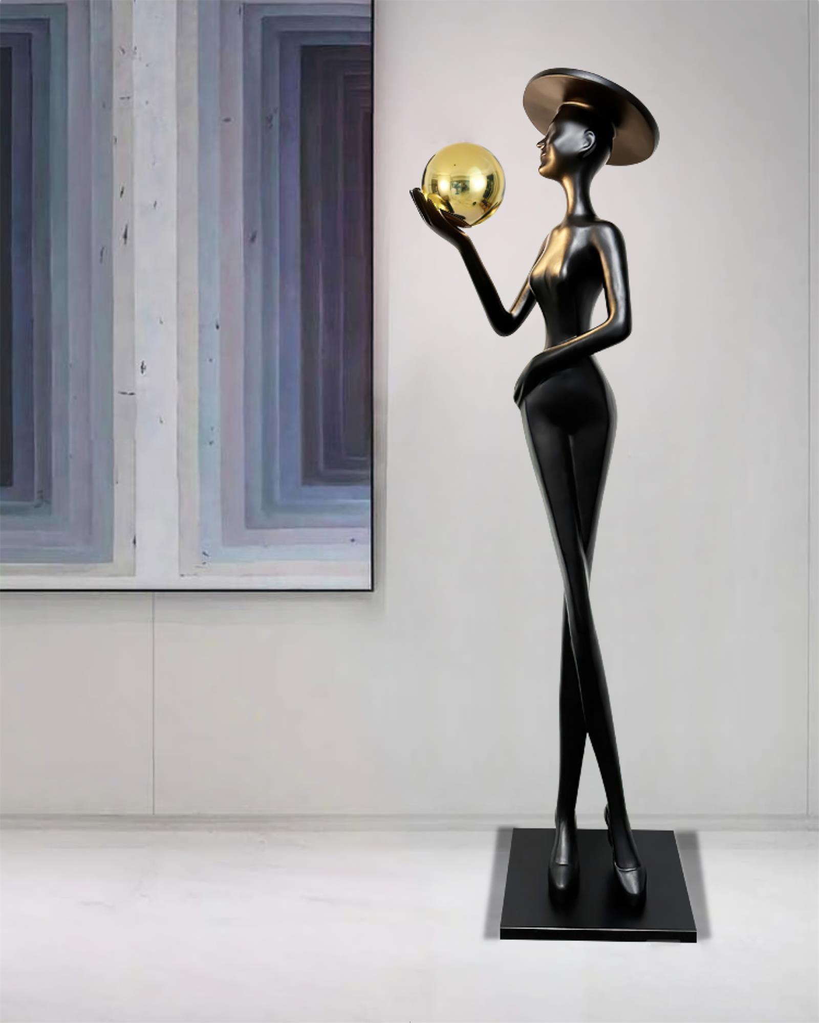 Zevinen Elegant Black Floor Lamp