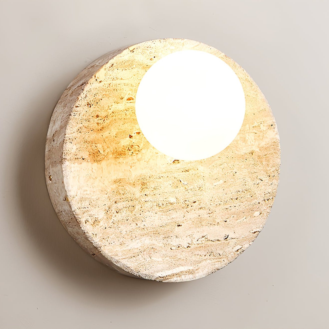 Kivros Travertine Sconce