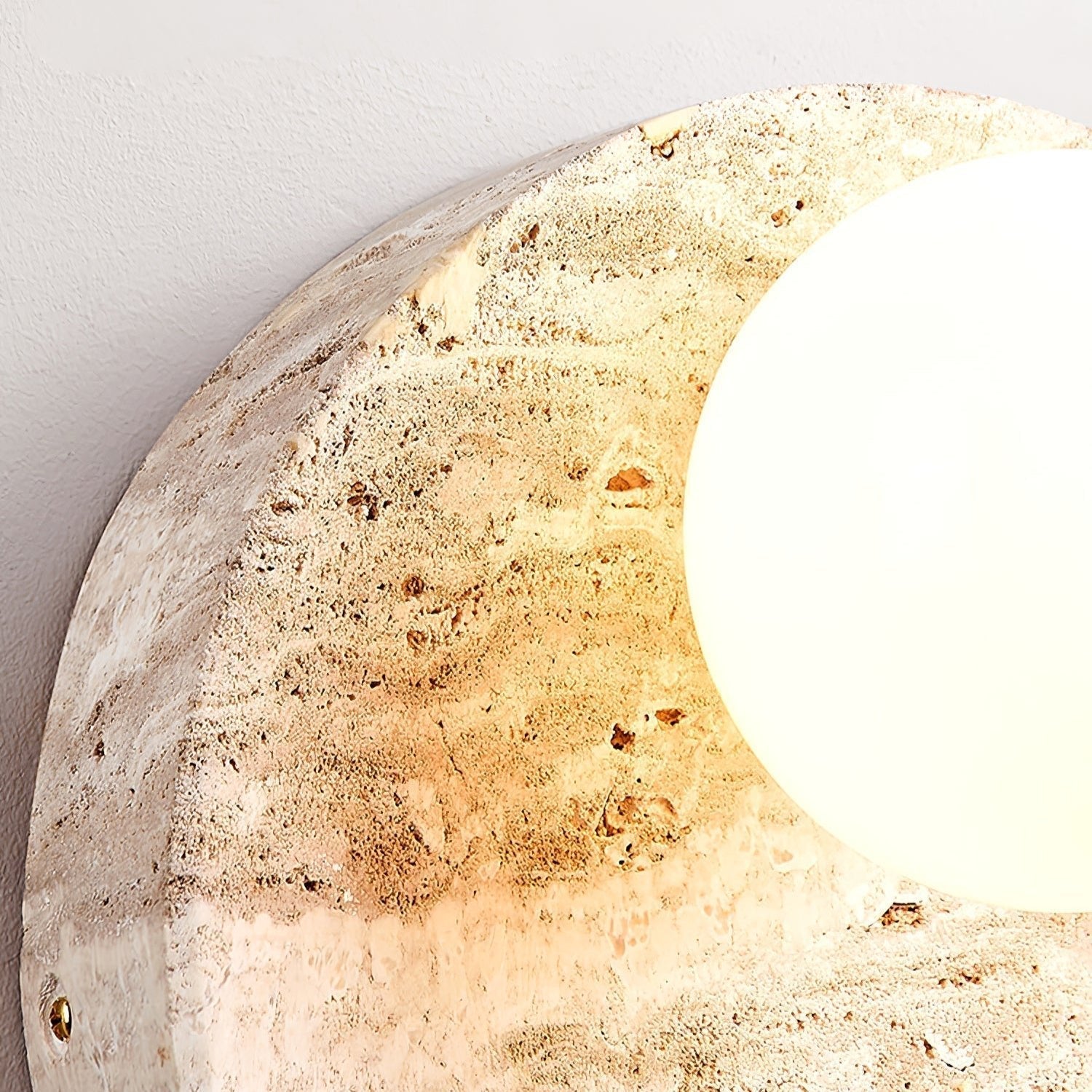 Kivros Travertine Sconce