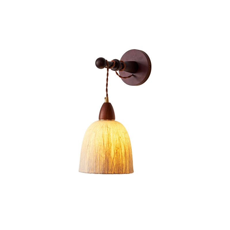 Vitheos Elegance Natural Walnut Wood Wall Lamp