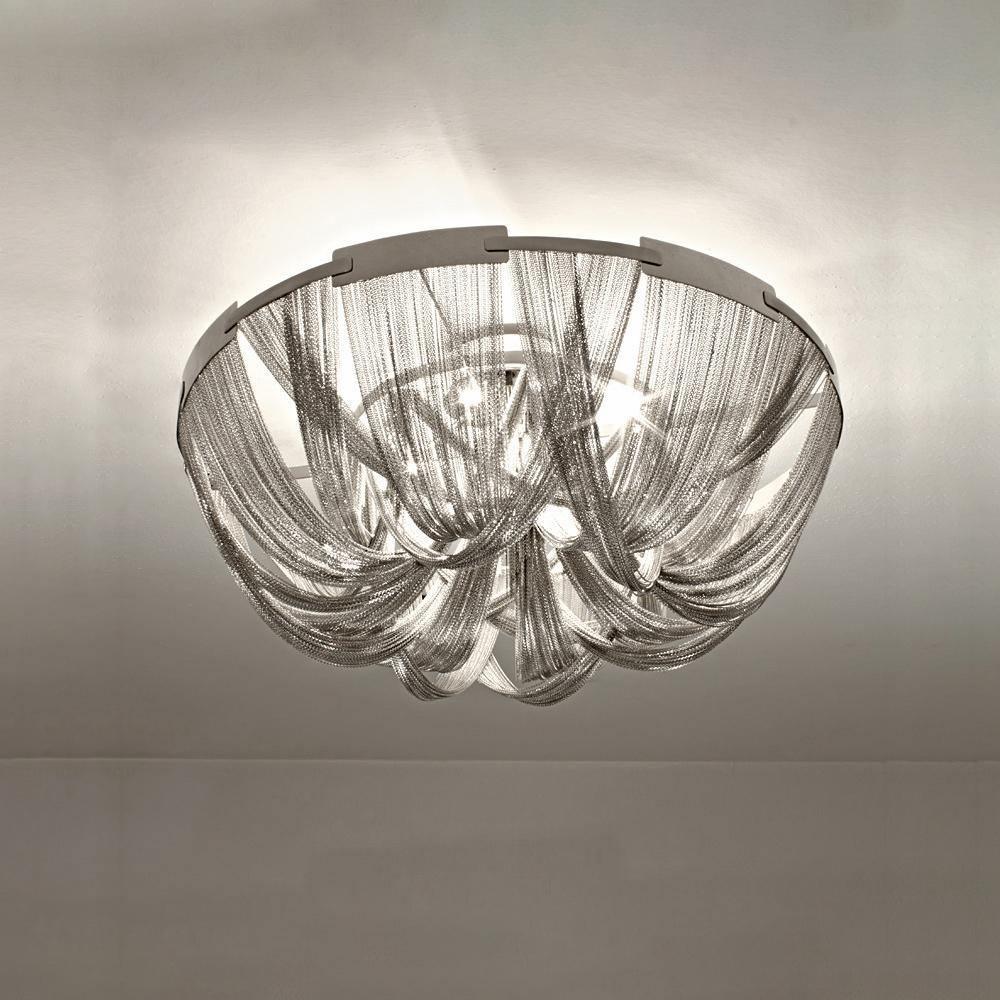 Talj Ceiling Light Tassel Aluminum Chain Nickel Frame