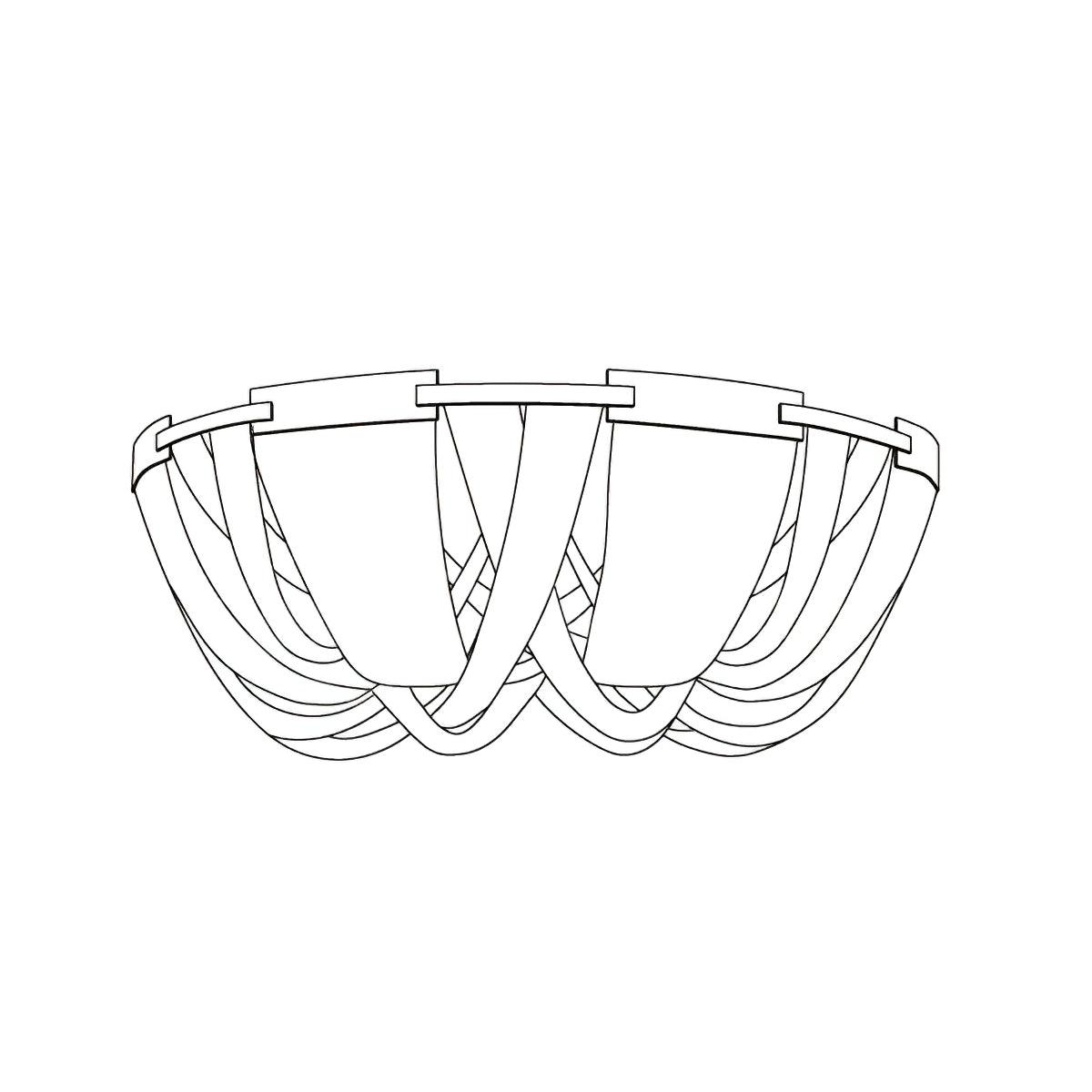 Talj Ceiling Light Tassel Aluminum Chain Nickel Frame