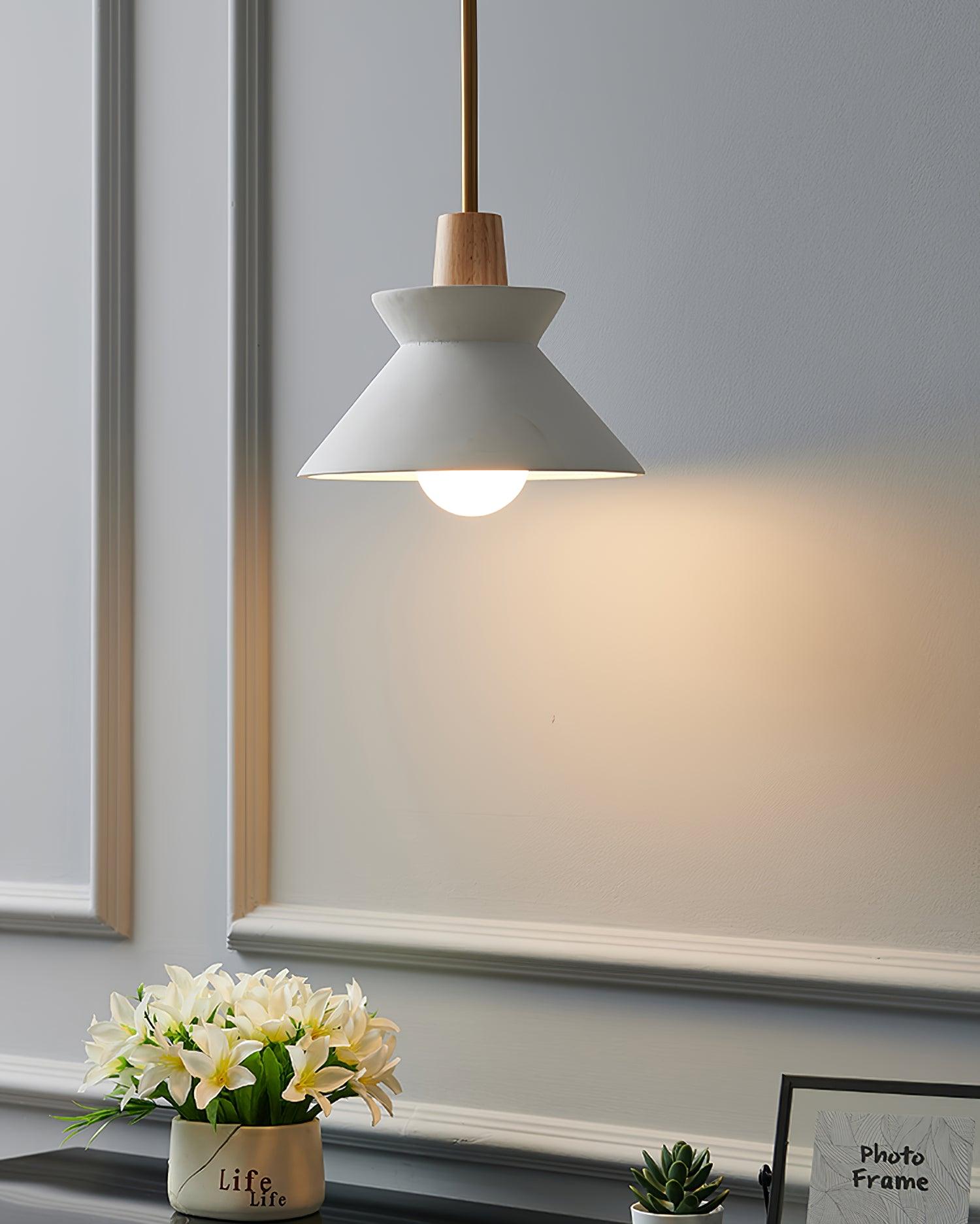 Revelo Pendant Lamp Wood Space Nordic Minimalist