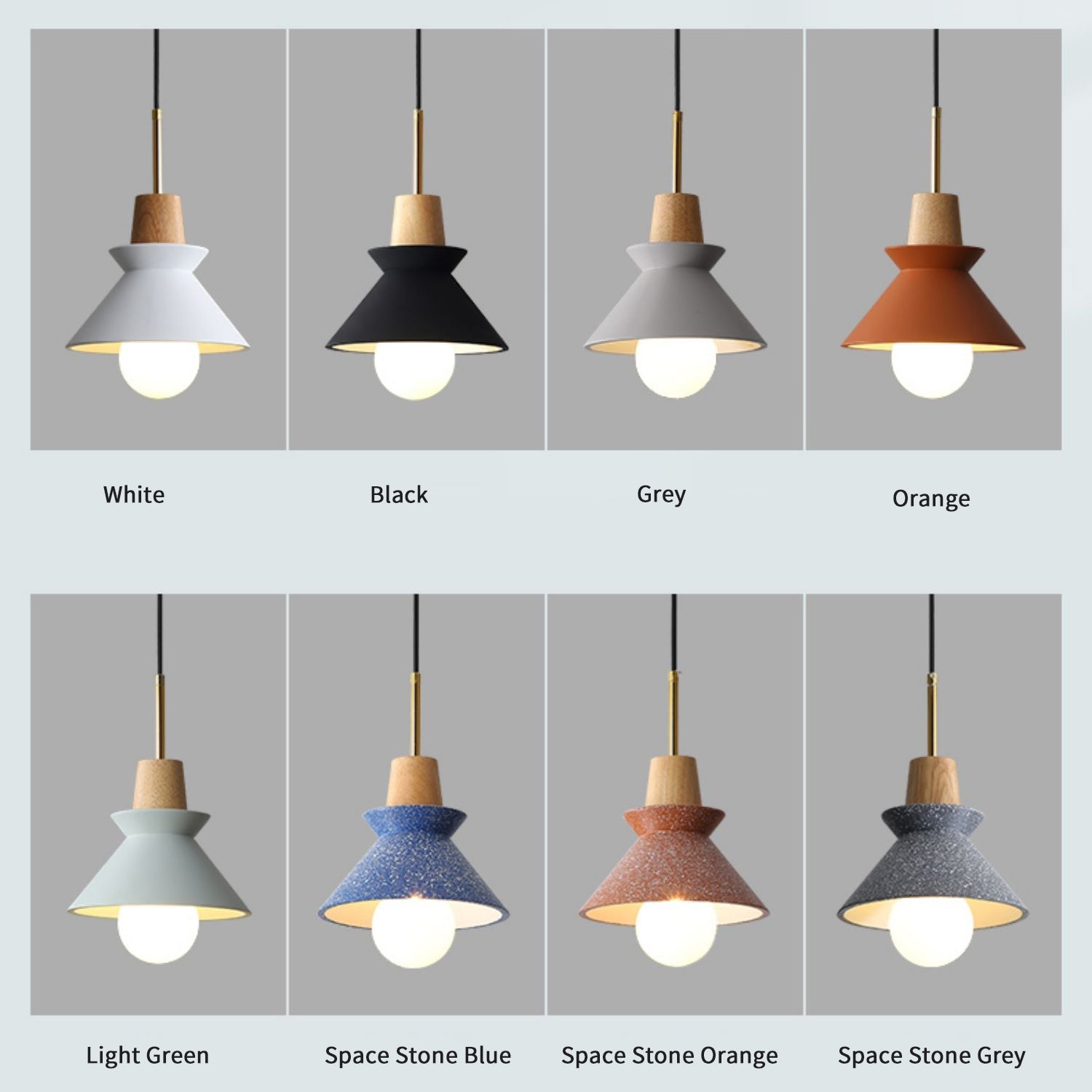 Revelo Pendant Lamp Wood Space Nordic Minimalist