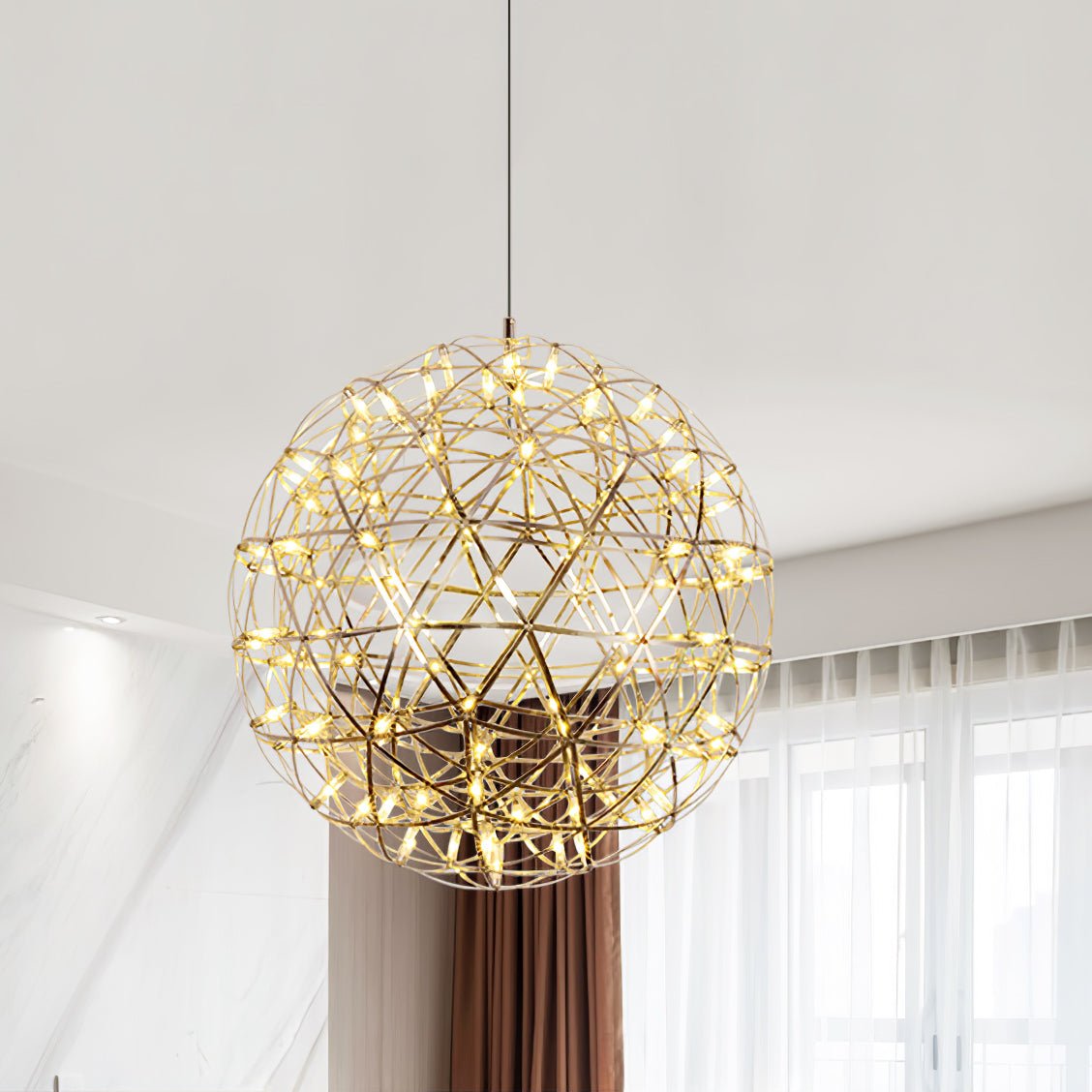 Sylvarin Gold Spark Ball Pendant Light