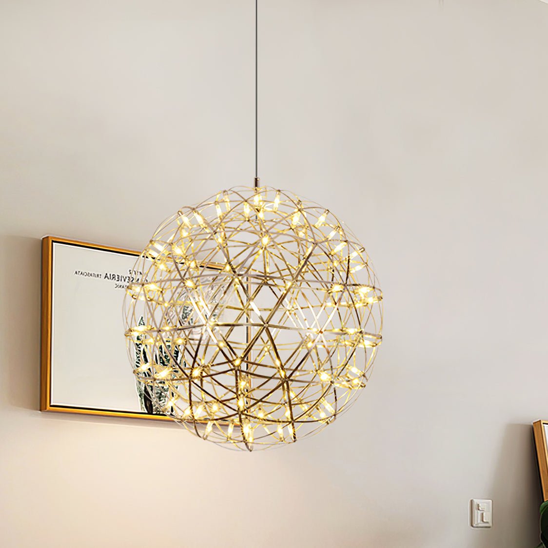 Sylvarin Gold Spark Ball Pendant Light