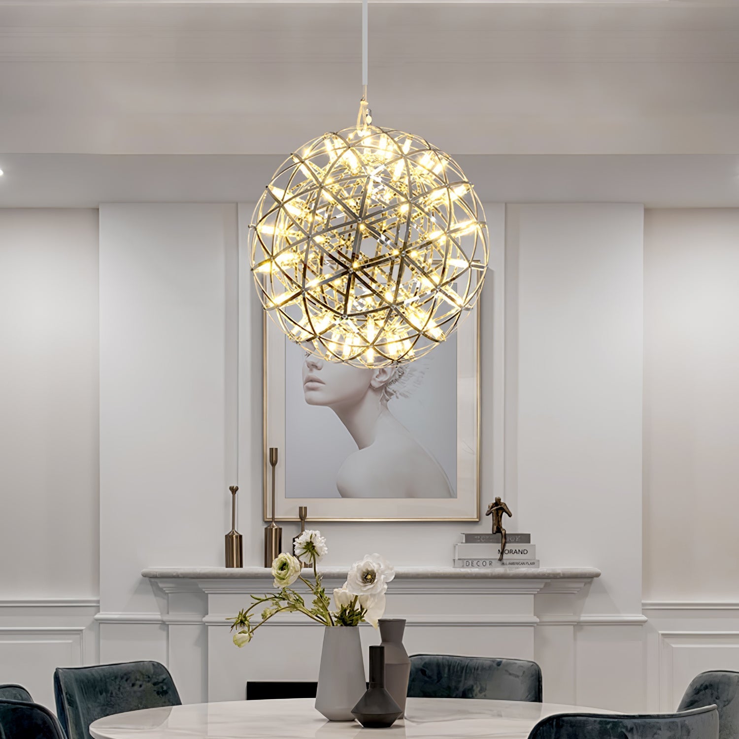 Sylvarin Gold Spark Ball Pendant Light
