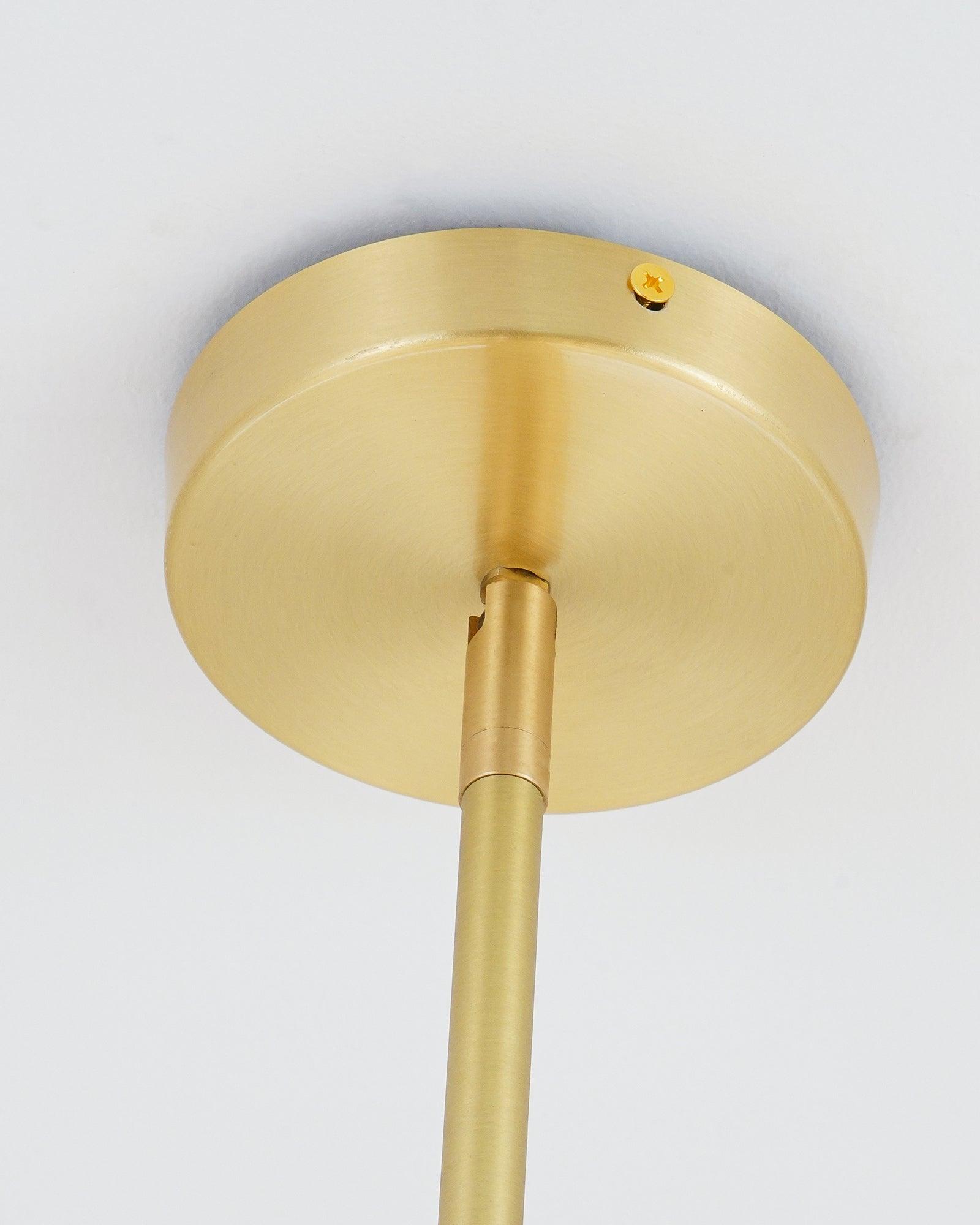Lustra Chandelier Sphere & Stem Modern Gold LED - Neutral Decor