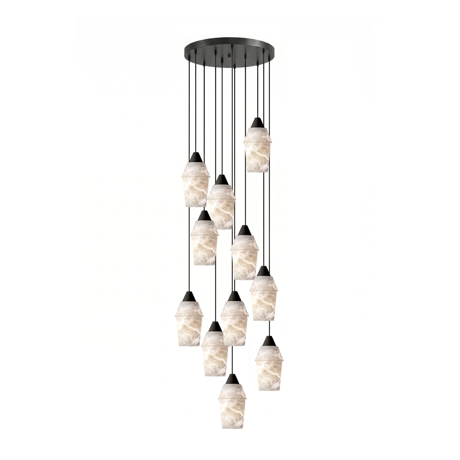 Cyranne Alabaster Cluster Chandelier