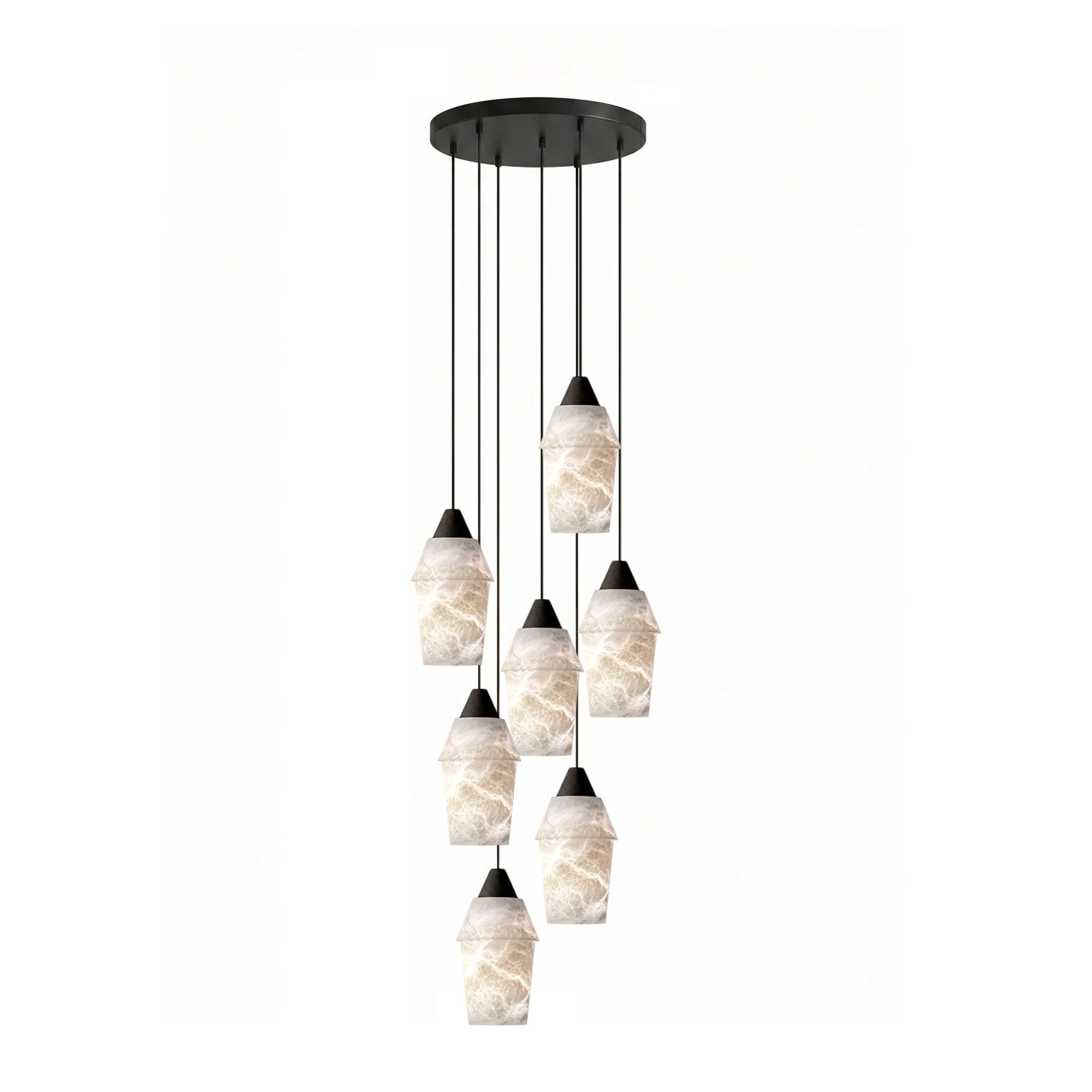 Cyranne Alabaster Cluster Chandelier