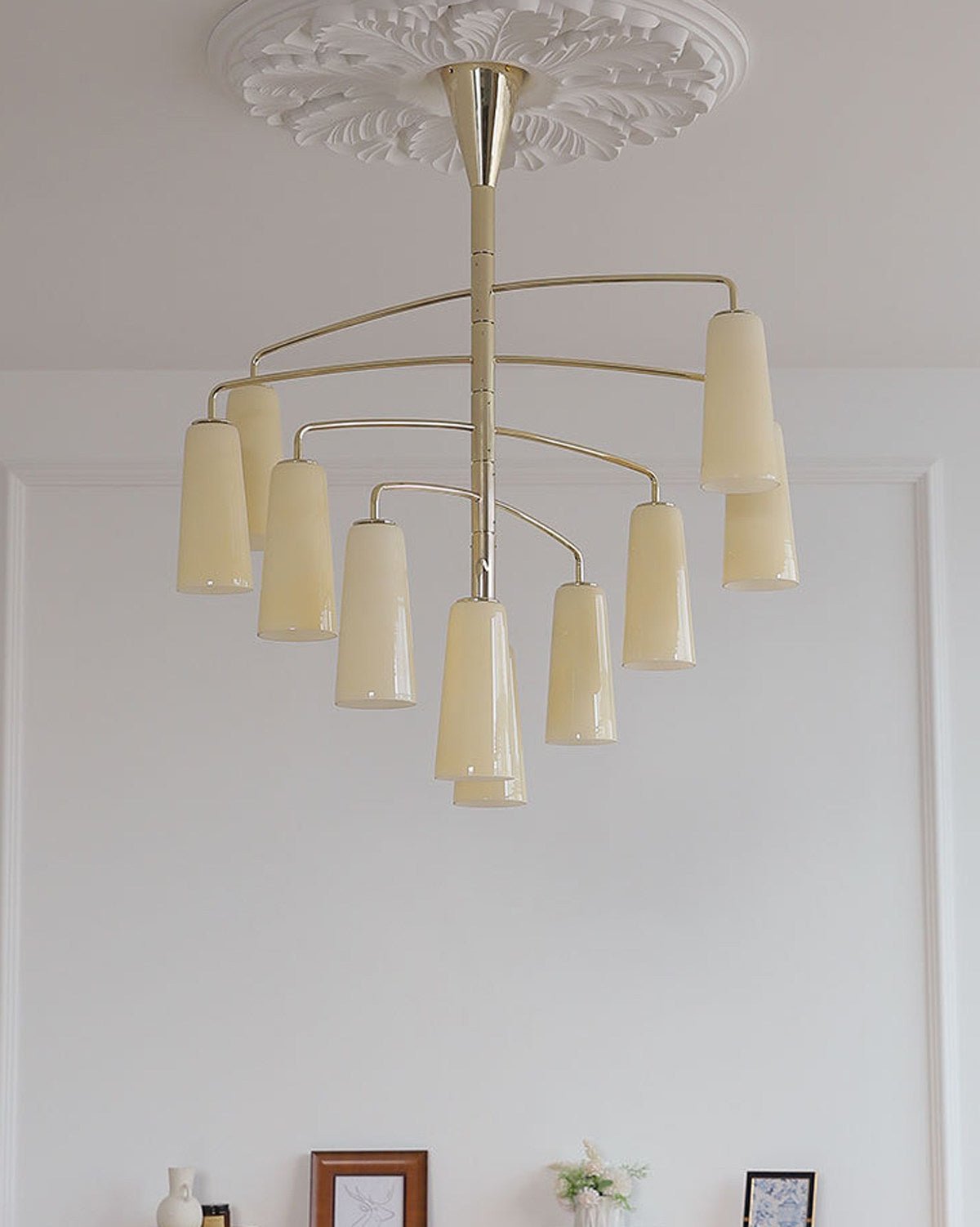 Spiral Tiered Chandelier