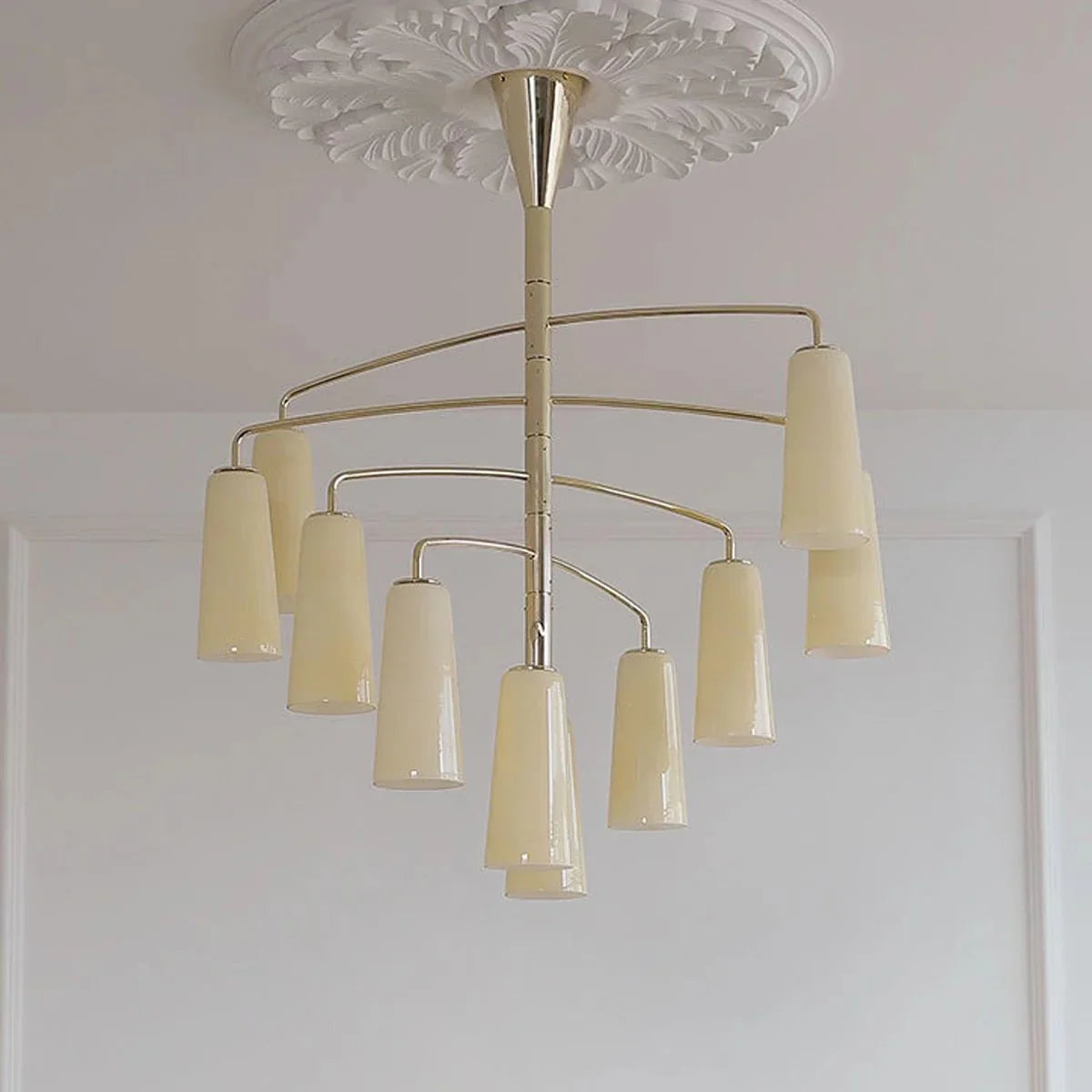 Spiral Tiered Chandelier
