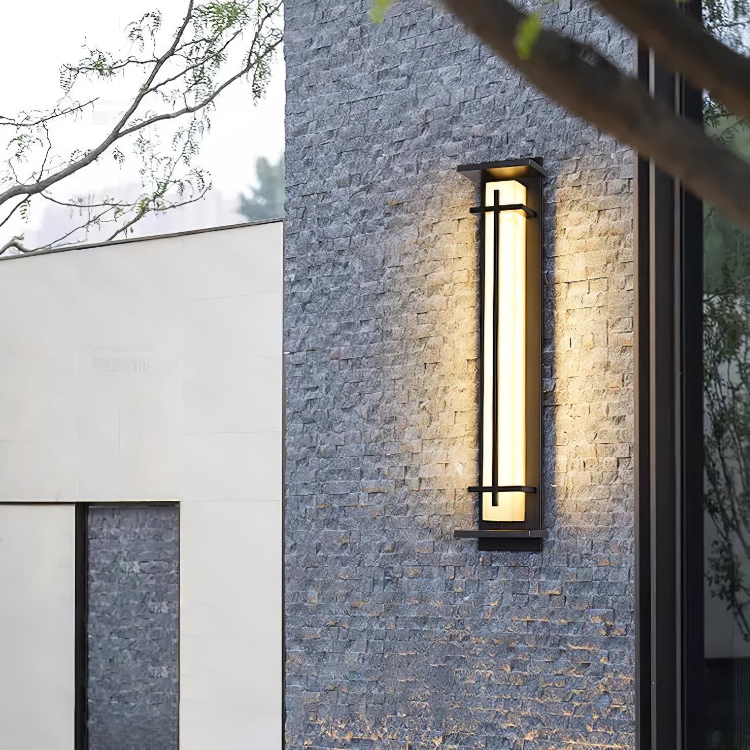 Marcell Alabaster Square Wall Light
