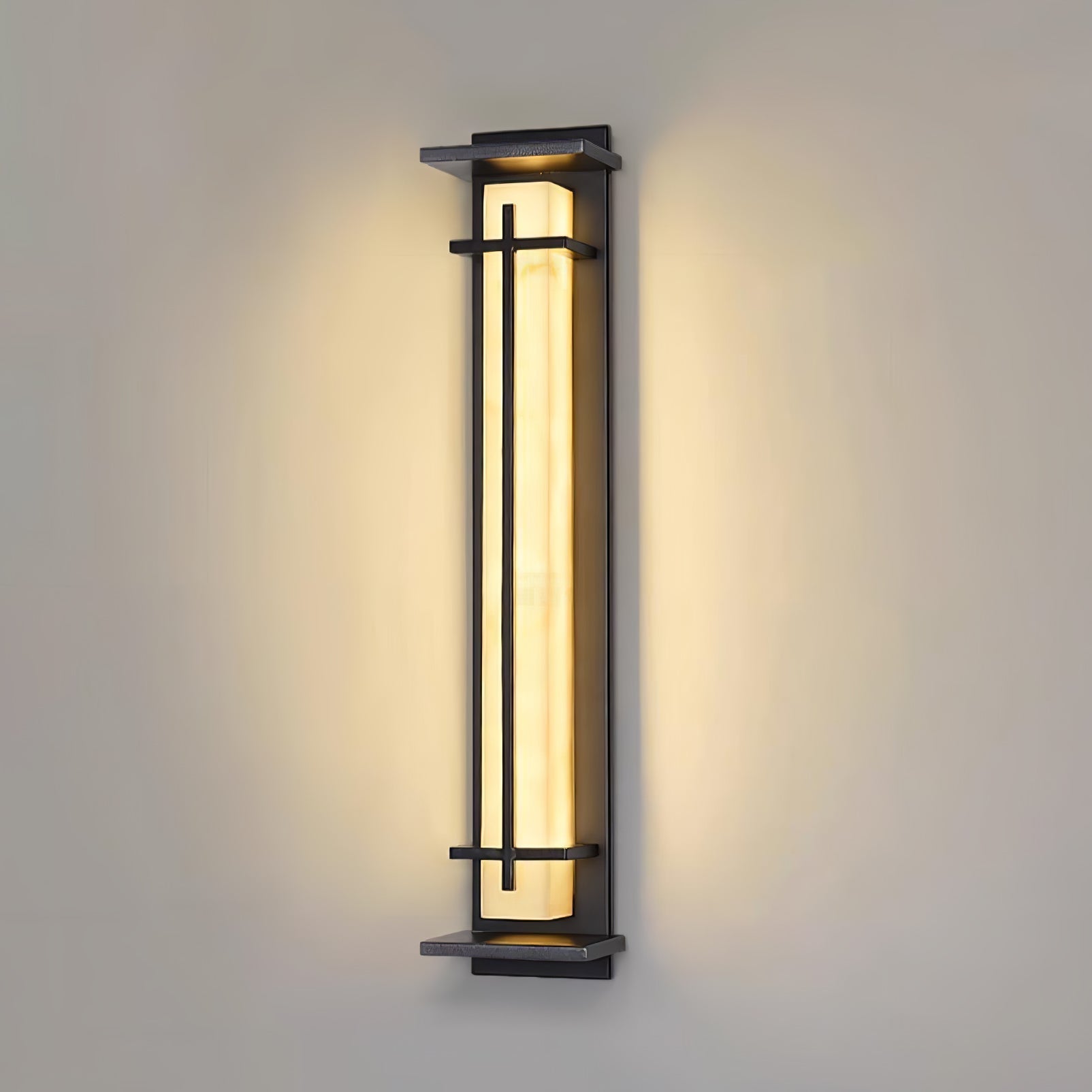 Marcell Alabaster Square Wall Light