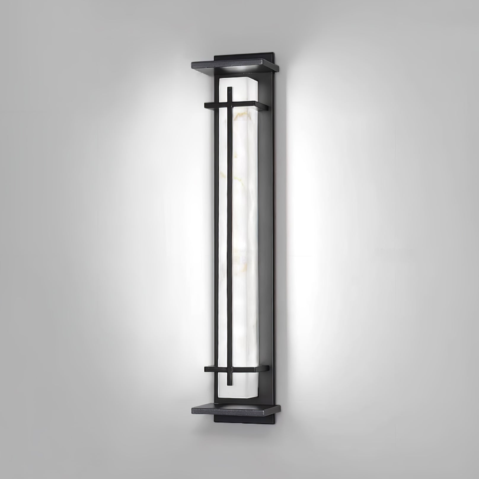 Marcell Alabaster Square Wall Light