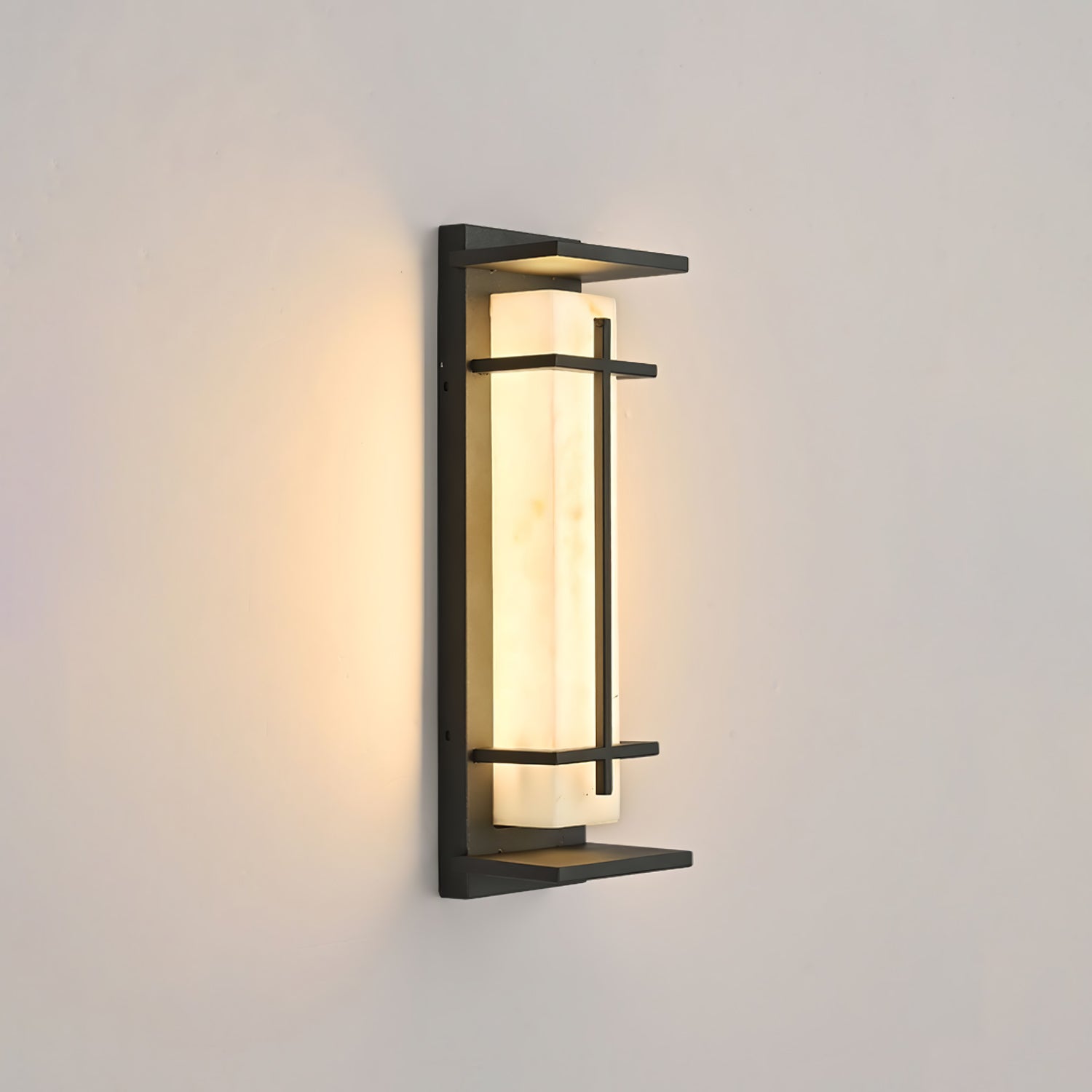 Marcell Alabaster Square Wall Light