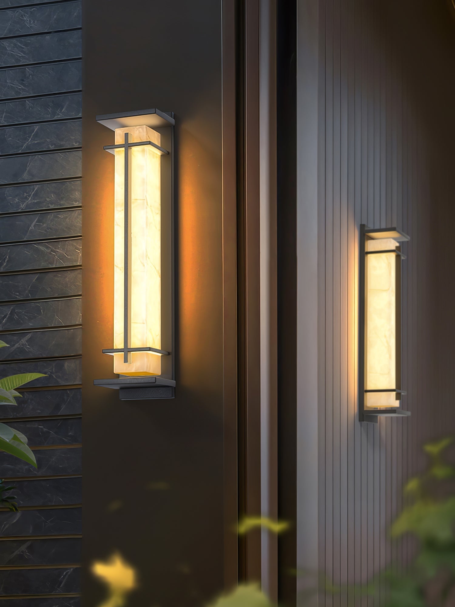 Marcell Alabaster Square Wall Light