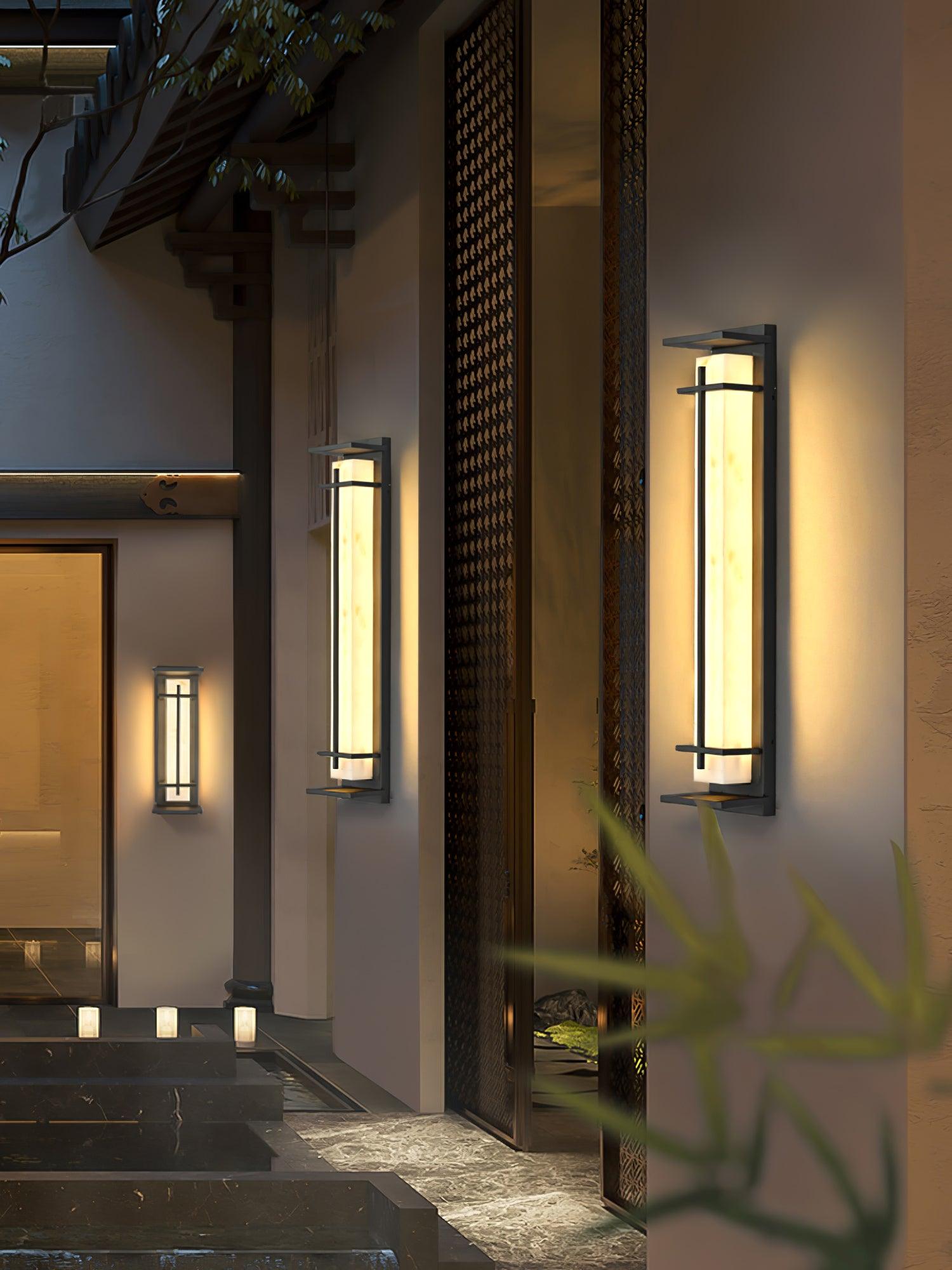 Marcell Alabaster Square Wall Light