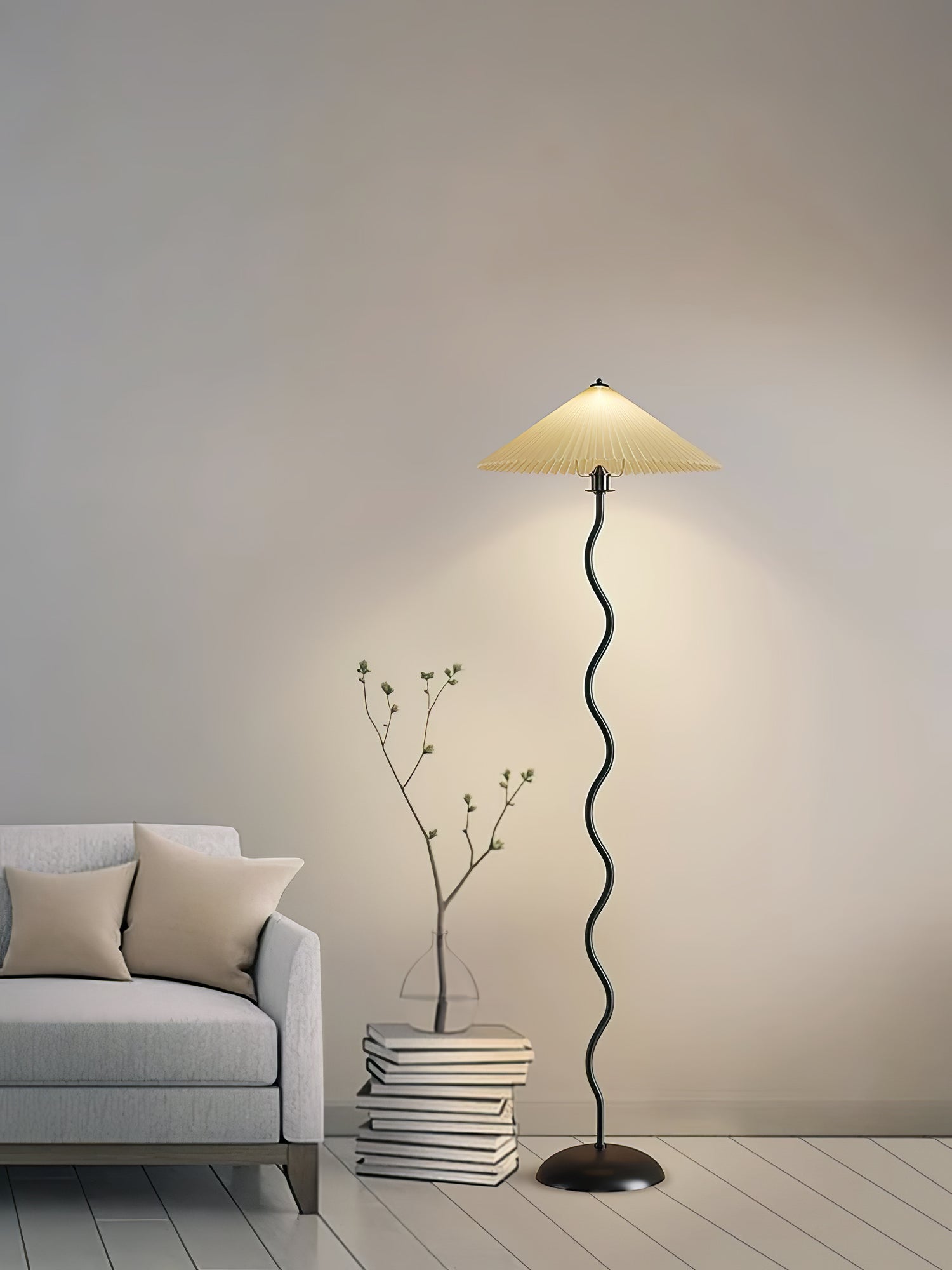 Lioraven Fabric Minimalist Floor Lamp