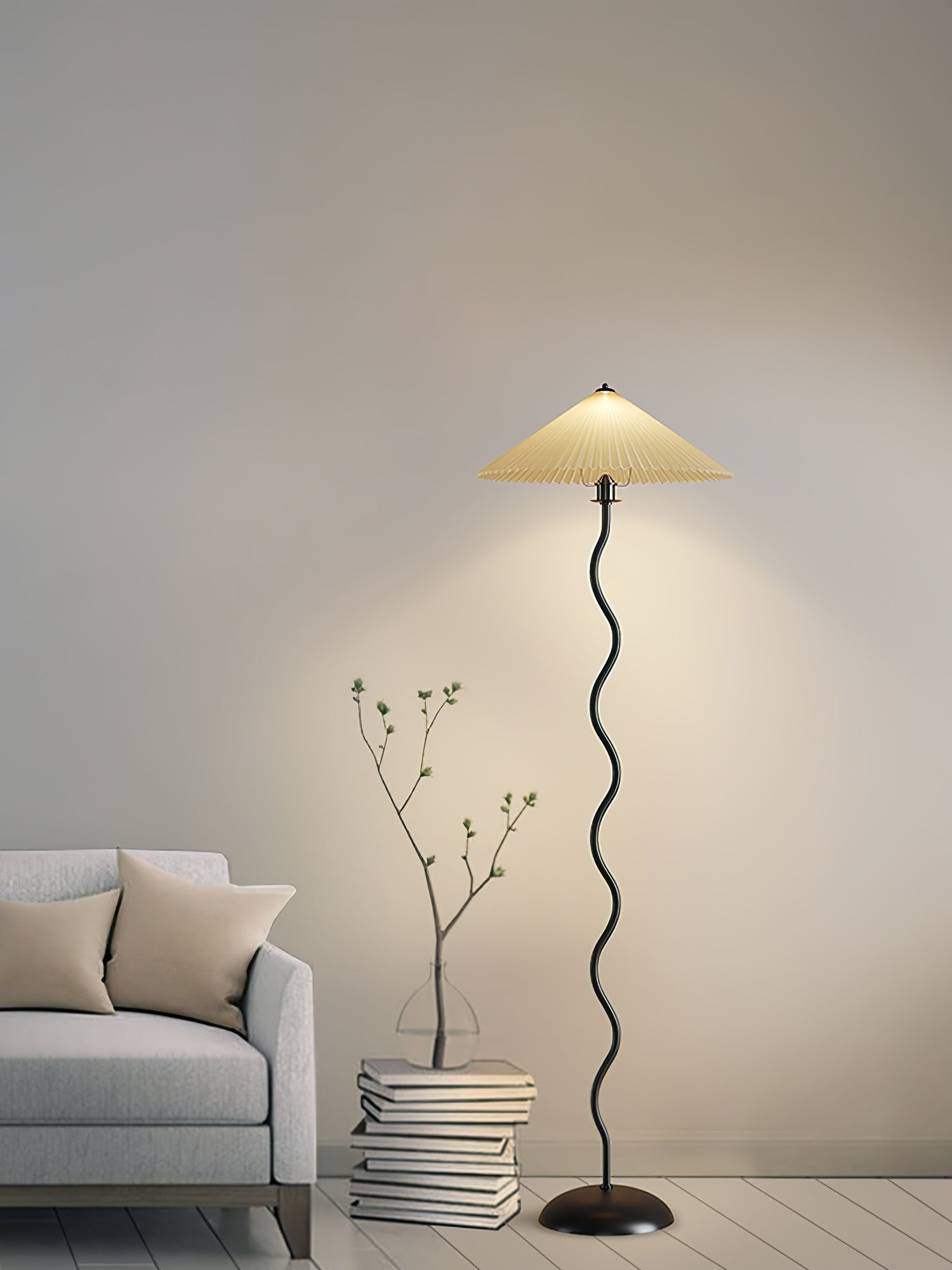 Lioraven Fabric Minimalist Floor Lamp