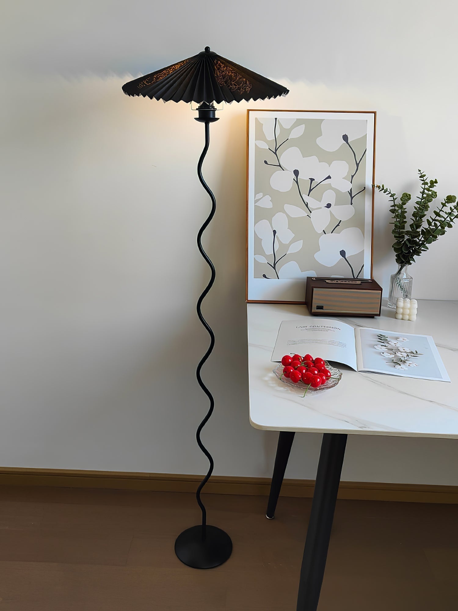 Lioraven Fabric Minimalist Floor Lamp