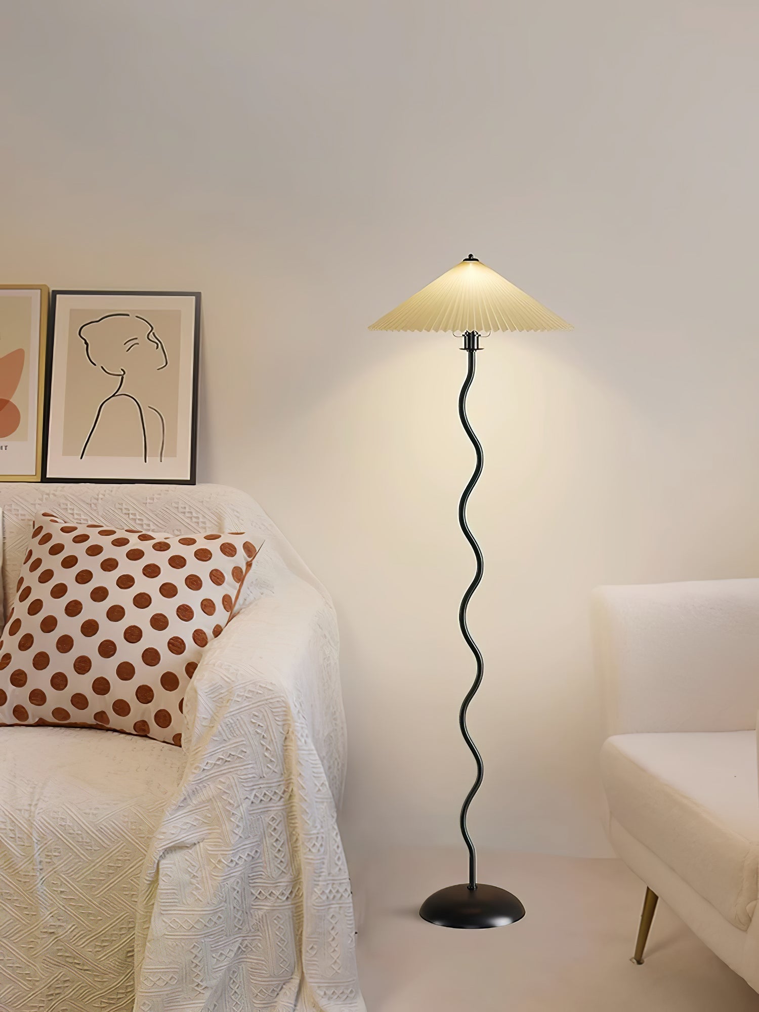 Lioraven Fabric Minimalist Floor Lamp