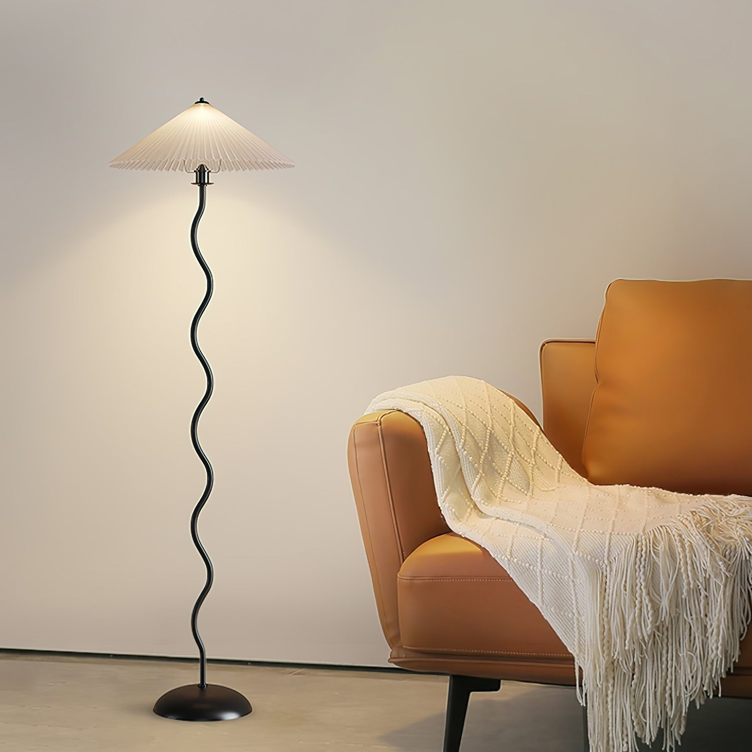 Lioraven Fabric Minimalist Floor Lamp