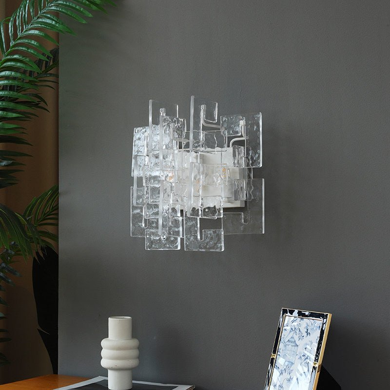 Stacked Glass Wall Sconce
