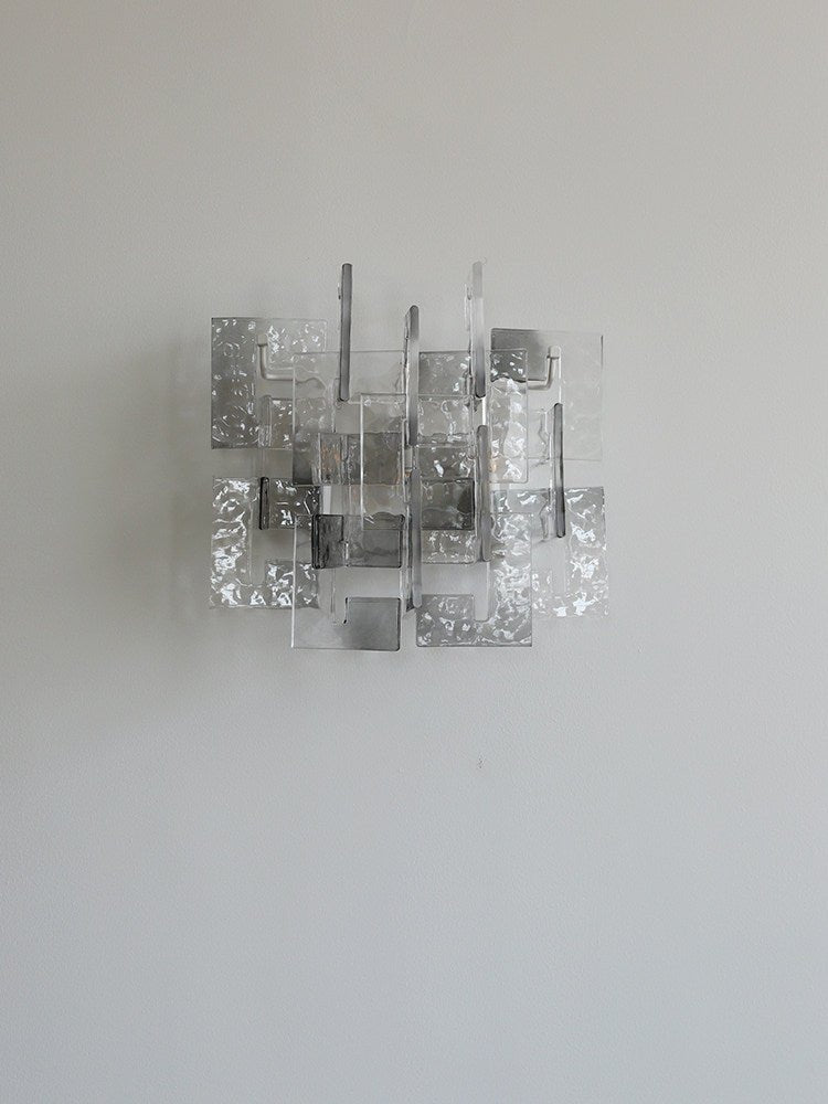 Stacked Glass Wall Sconce