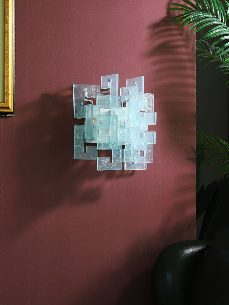 Stacked Glass Wall Sconce