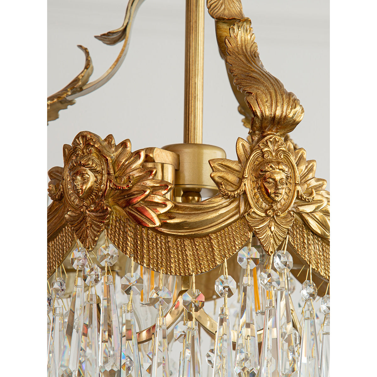 Seraphelion Stained Crystal Linear Pendant Lamp