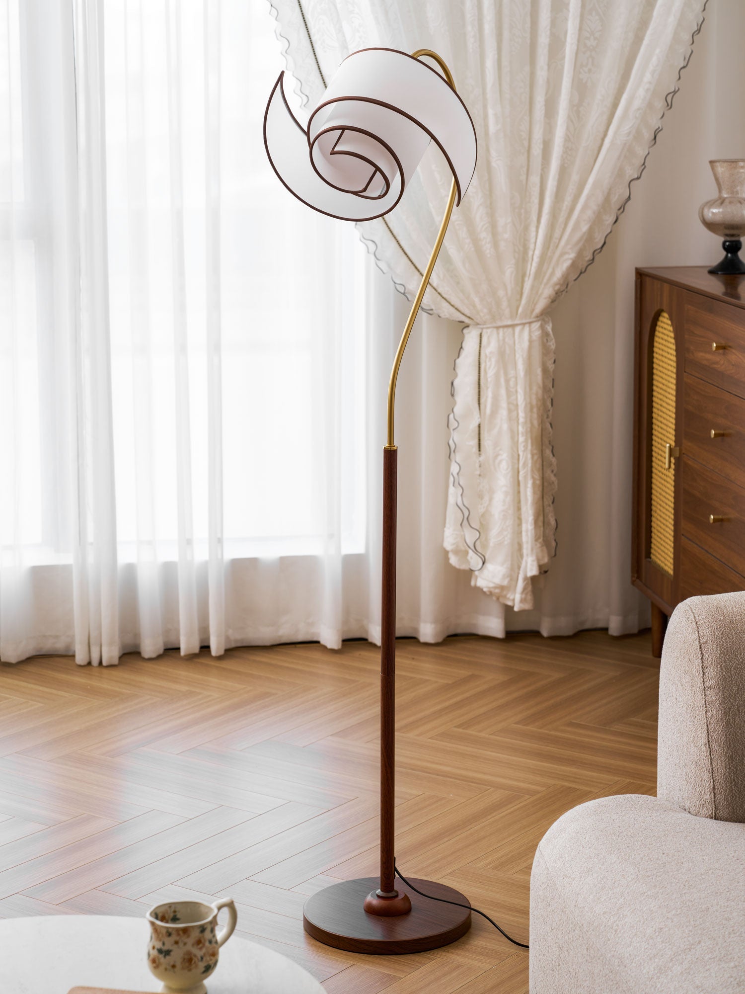 Marcrest Curved Neck Floor Lamp
