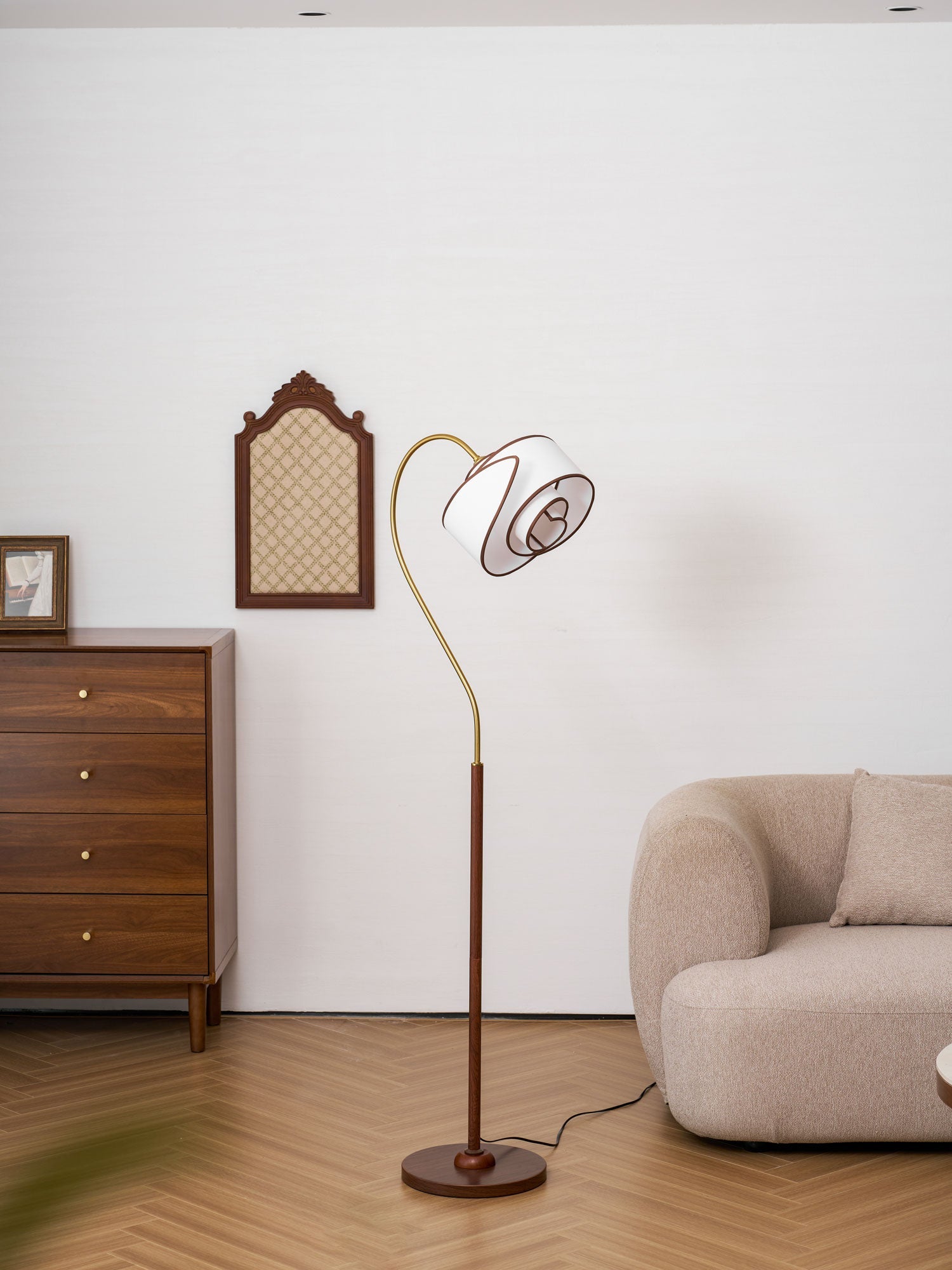 Marcrest Curved Neck Floor Lamp