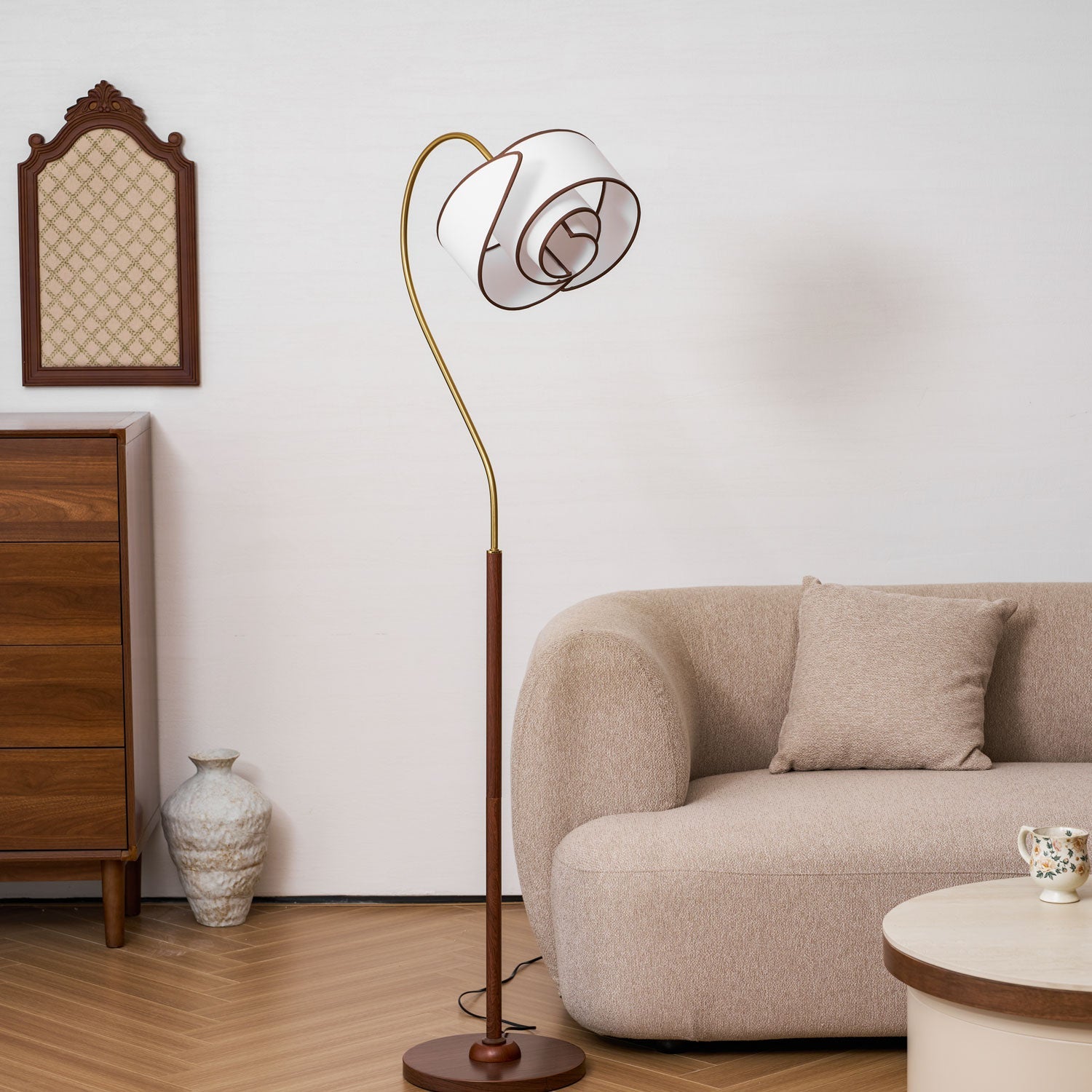 Marcrest Curved Neck Floor Lamp