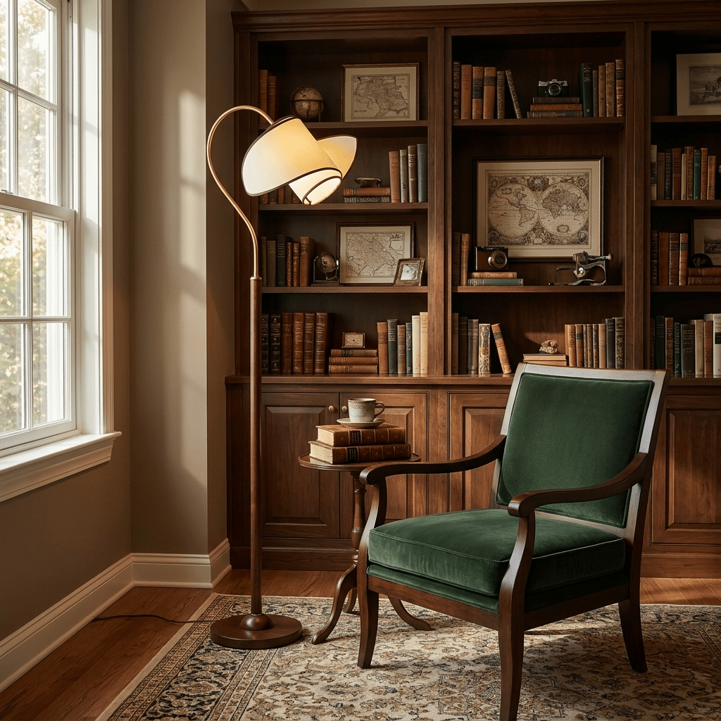 Marcrest Curved Neck Floor Lamp