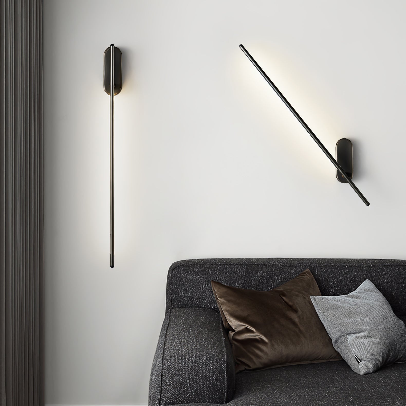 Marissa Stick Shaped Brass Sconce Wall lamp
