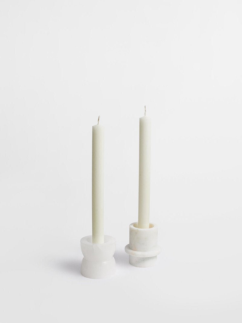 Nerinise Stone Halo Candle Holder Set