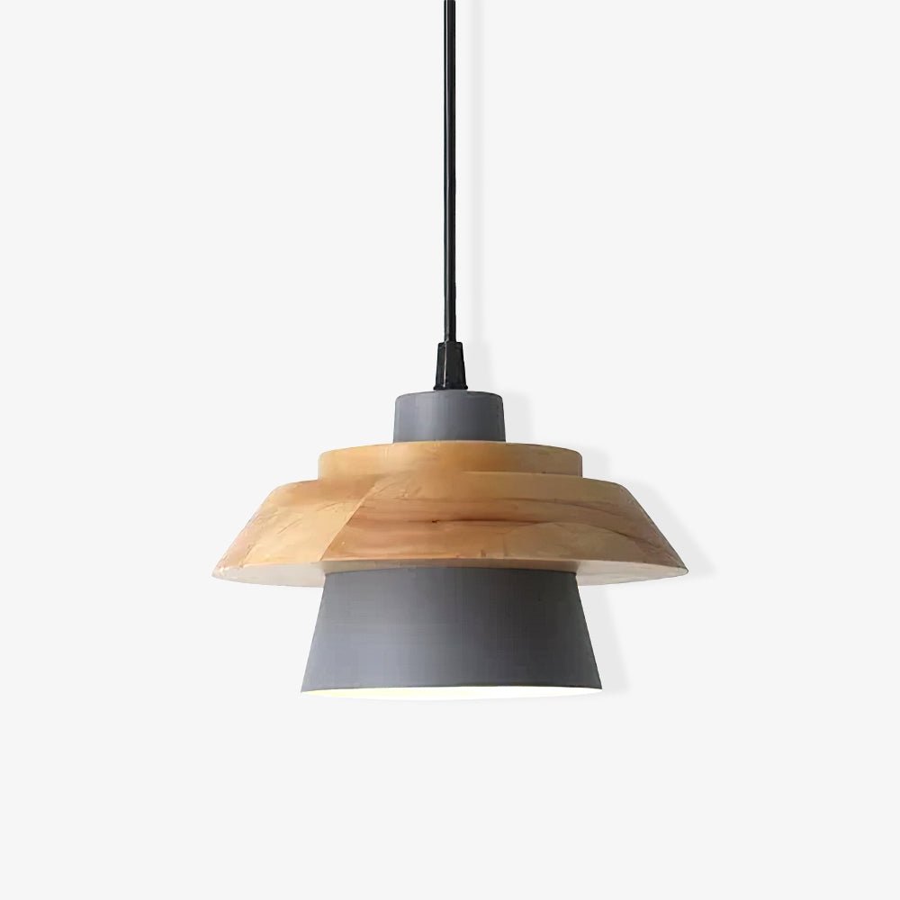 Morrowe Stone Wood Pendant Lamp