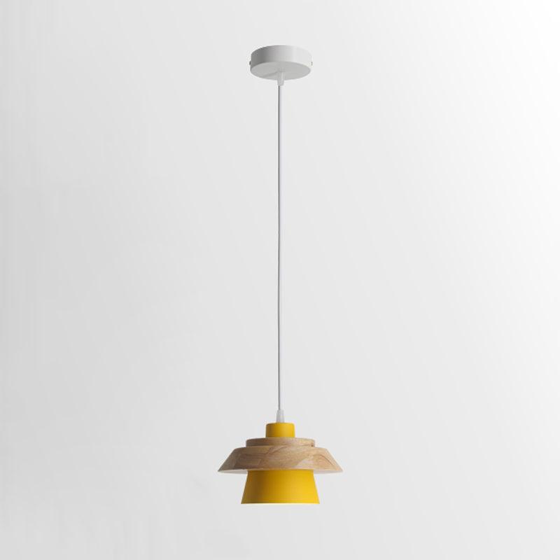 Morrowe Stone Wood Pendant Lamp