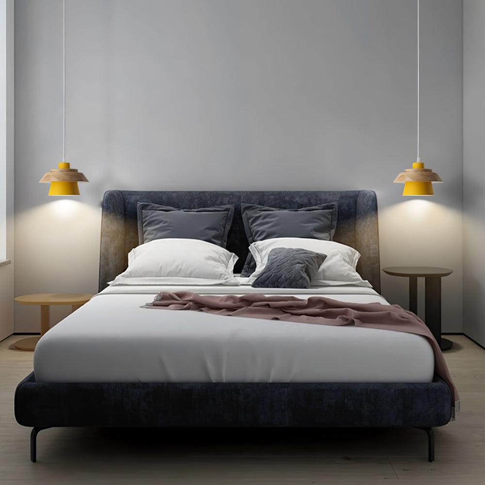 Morrowe Stone Wood Pendant Lamp